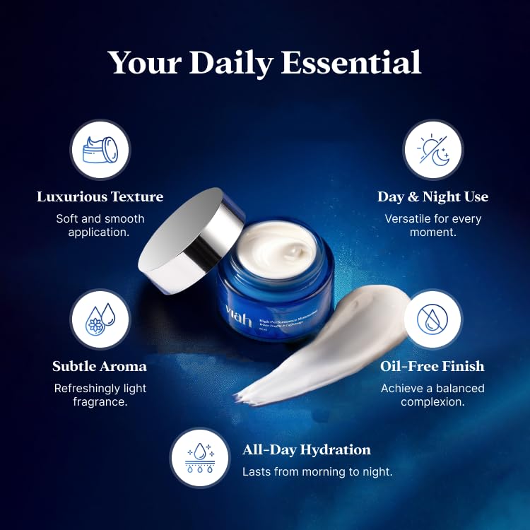 Viah High Performance Anti-Aging Moisturizer with White Truffle | Reduces Wrinkles & Age Spots, Brightens Dull Skin | Collagen Boosting, Deep Hydration & Pigmentation Control Face Cream (50ml) - Perfect for Nighttime Skincare Routine & Daily Anti-Aging Regimen