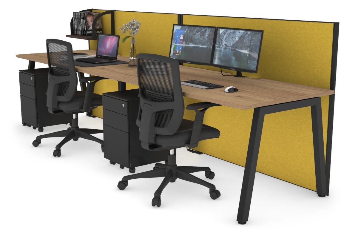 Horizon Quadro 2 Person Standing Desk - 1600L x 800W Office Workstation with Cable Management | Dual Workstation for Home & Office | Ergonomic Standing Desk for Productivity & Collaboration