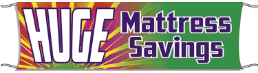 Giant Outdoor Banner for Mattress Sales - Huge Savings & Promotions - Perfect for Retail Stores, Clearance Events & Seasonal Discounts