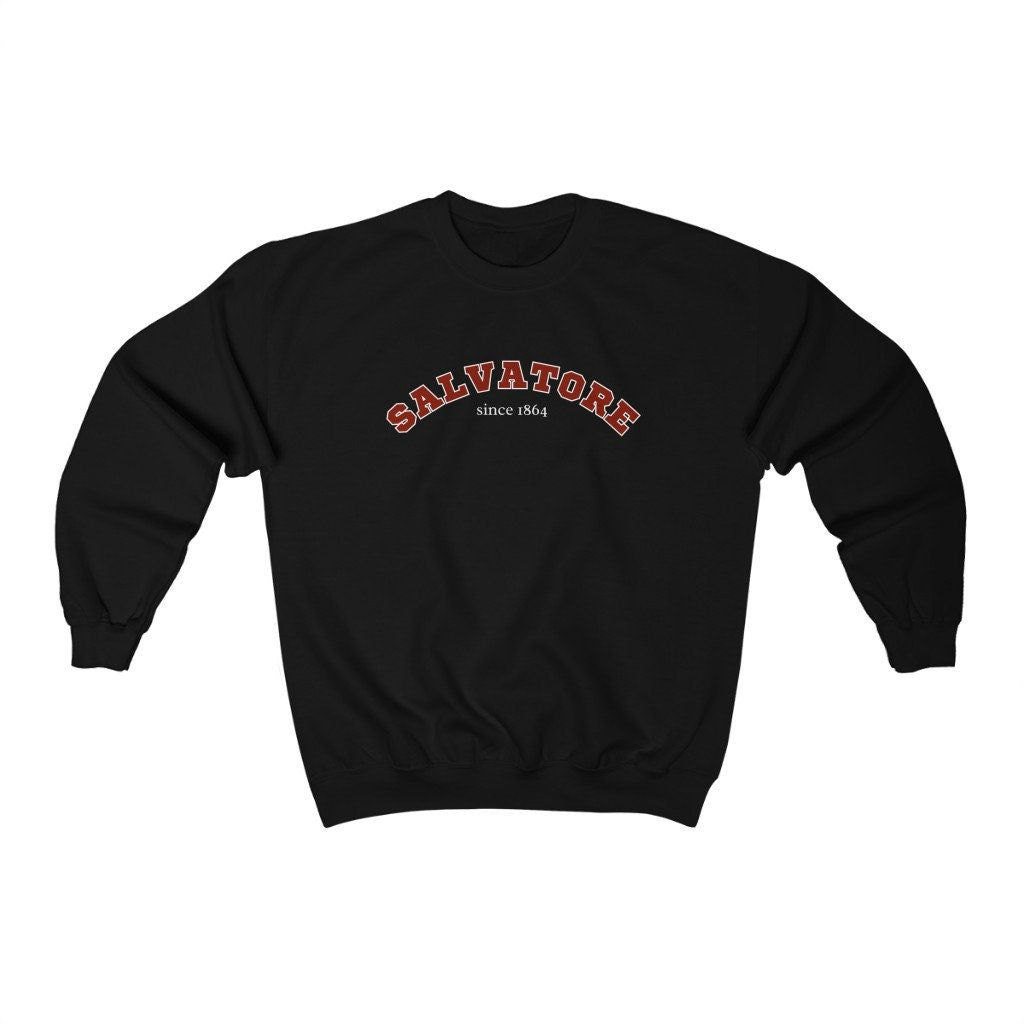 Salvatore Sweatshirt | The Vampire Diaries TVD Hoodie | Salvatore Brothers Merch | Vampire Fan Gift | Cozy Pullover for TV Show Lovers & Halloween Costumes