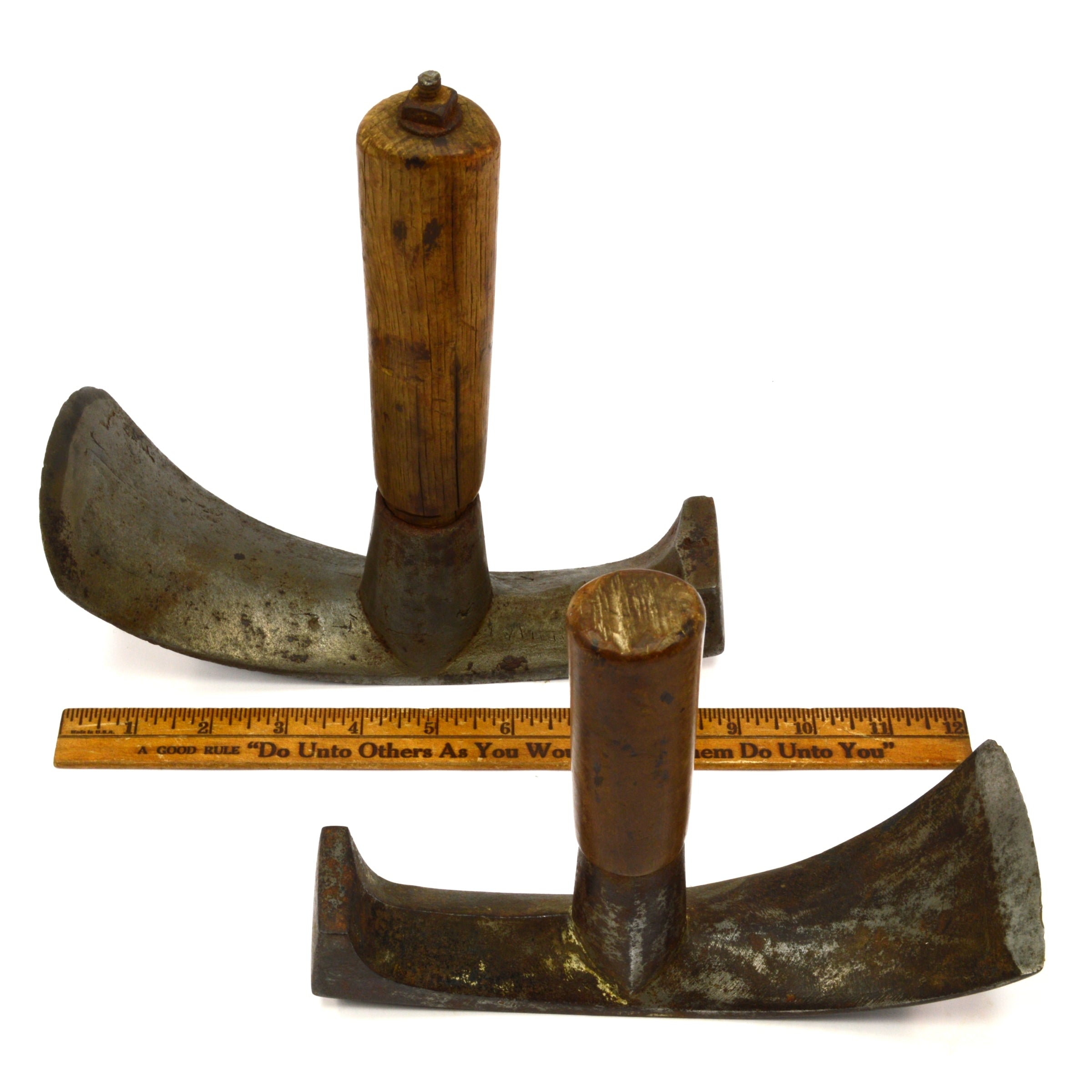 Vintage D.R. Barton Coopers Adze Set of 2 - Barrel & Bowl Making Tools - Rochester NY Antique Woodworking Tools - Perfect for Traditional Barrel Crafting & Wooden Bowl Carving