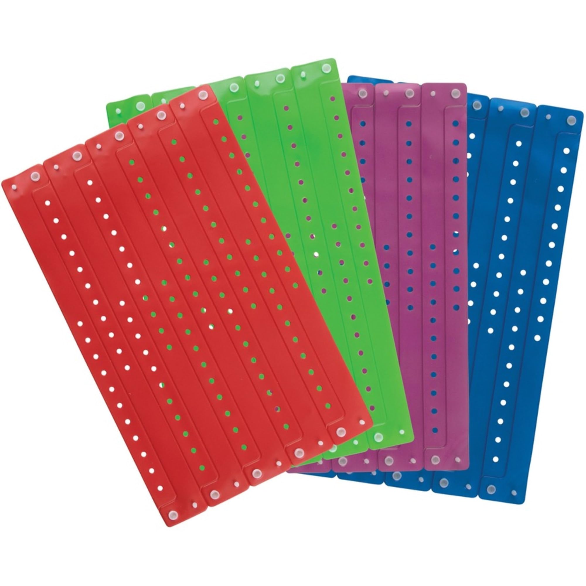 Custom Red Vinyl Wristbands - 100 Pack | Bulk Wristbands for Events, Parties, Concerts & Fundraisers | Durable & Waterproof Bracelets for Identification & Admission Control