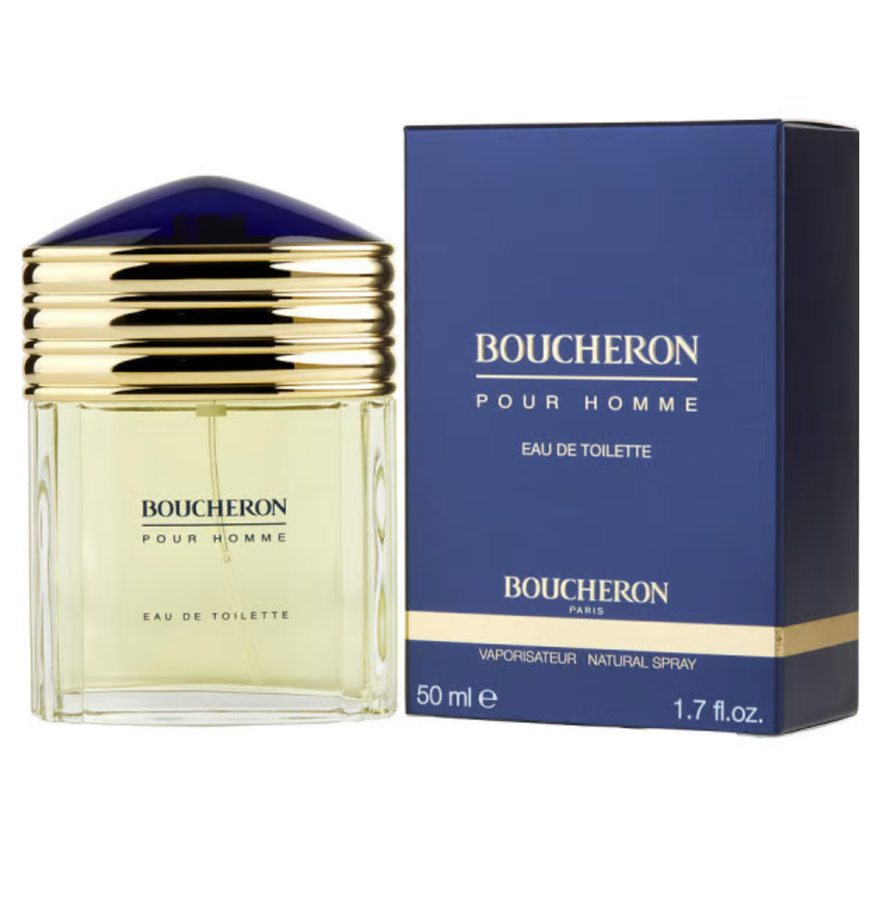 Boucheron Pour Homme Eau De Toilette for Men - Fresh Citrus Aromatic EDT Spray - Daytime & Evening Wear, Office & Special Occasions