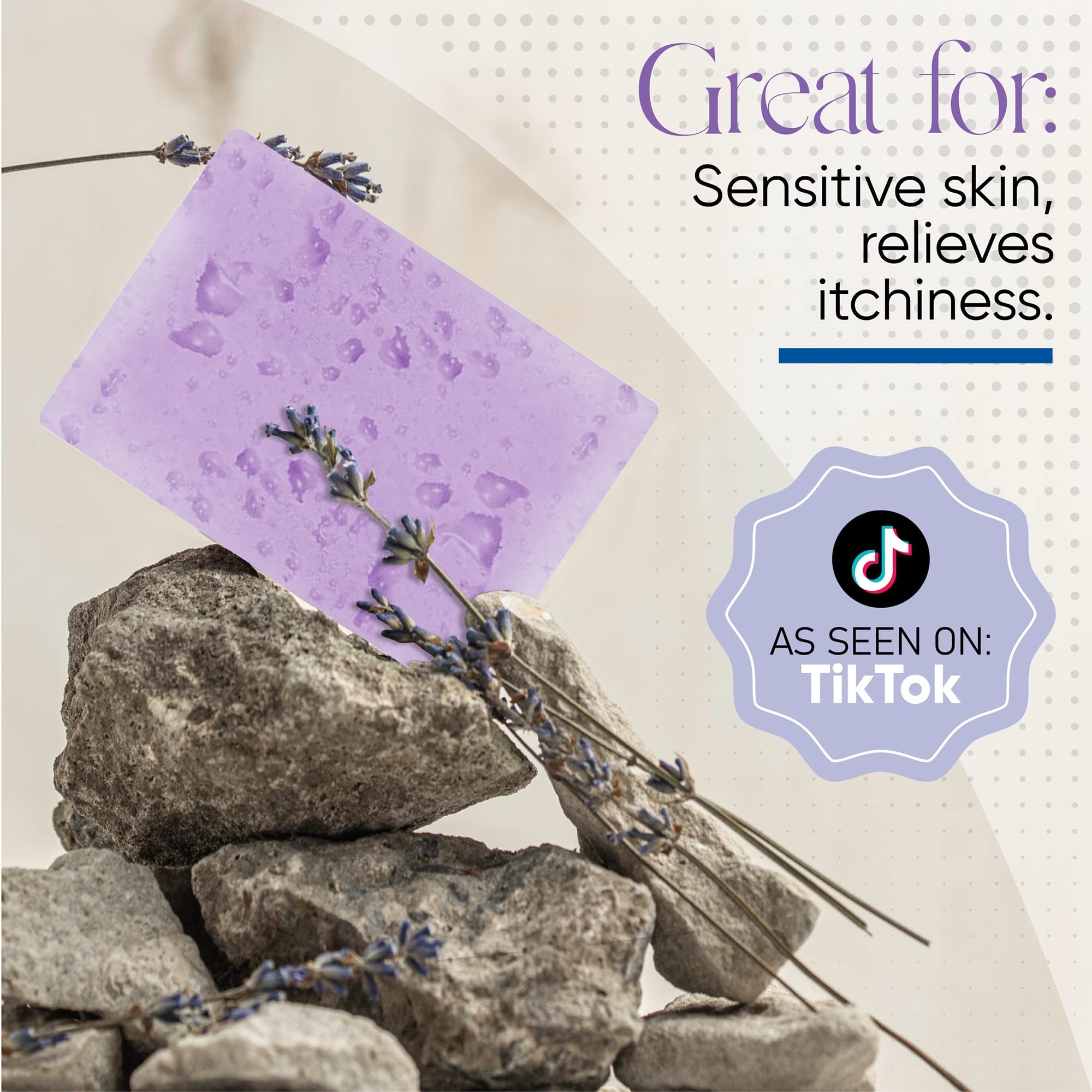 T.Taio Exfoliating Soap Sponge - Deep Cleansing Shower Scrubber for Face, Body & Feet - Oil Removal & Dead Skin Exfoliation - Lavender Scented Bath Accessories - Perfect for Spa Day, Dry Skin Care & Relaxing Shower Routine