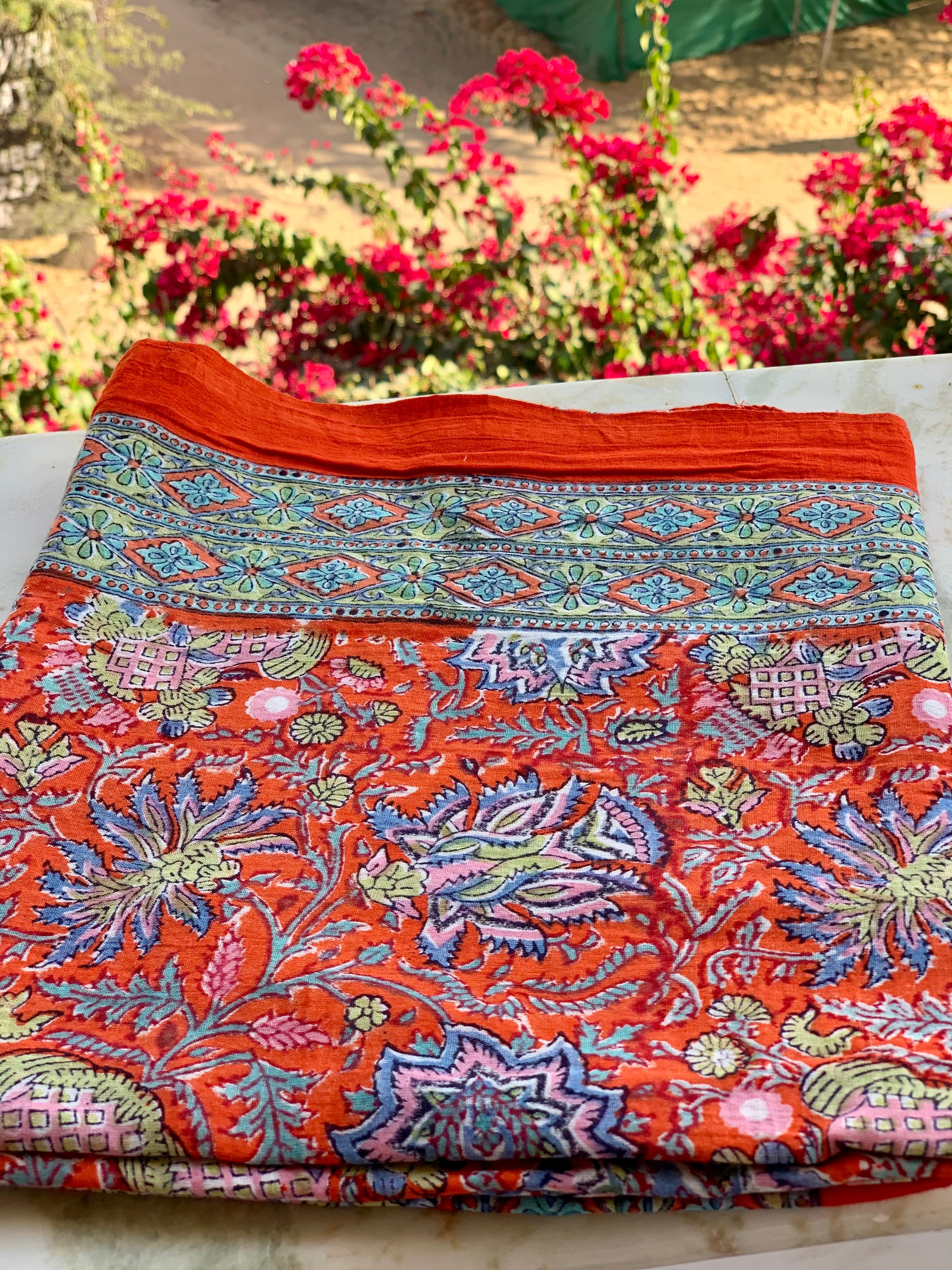 Stylish Block Print Cotton Sarong Pareo Shawl - New Collection for Beach, Pool, and Summer Fashion
