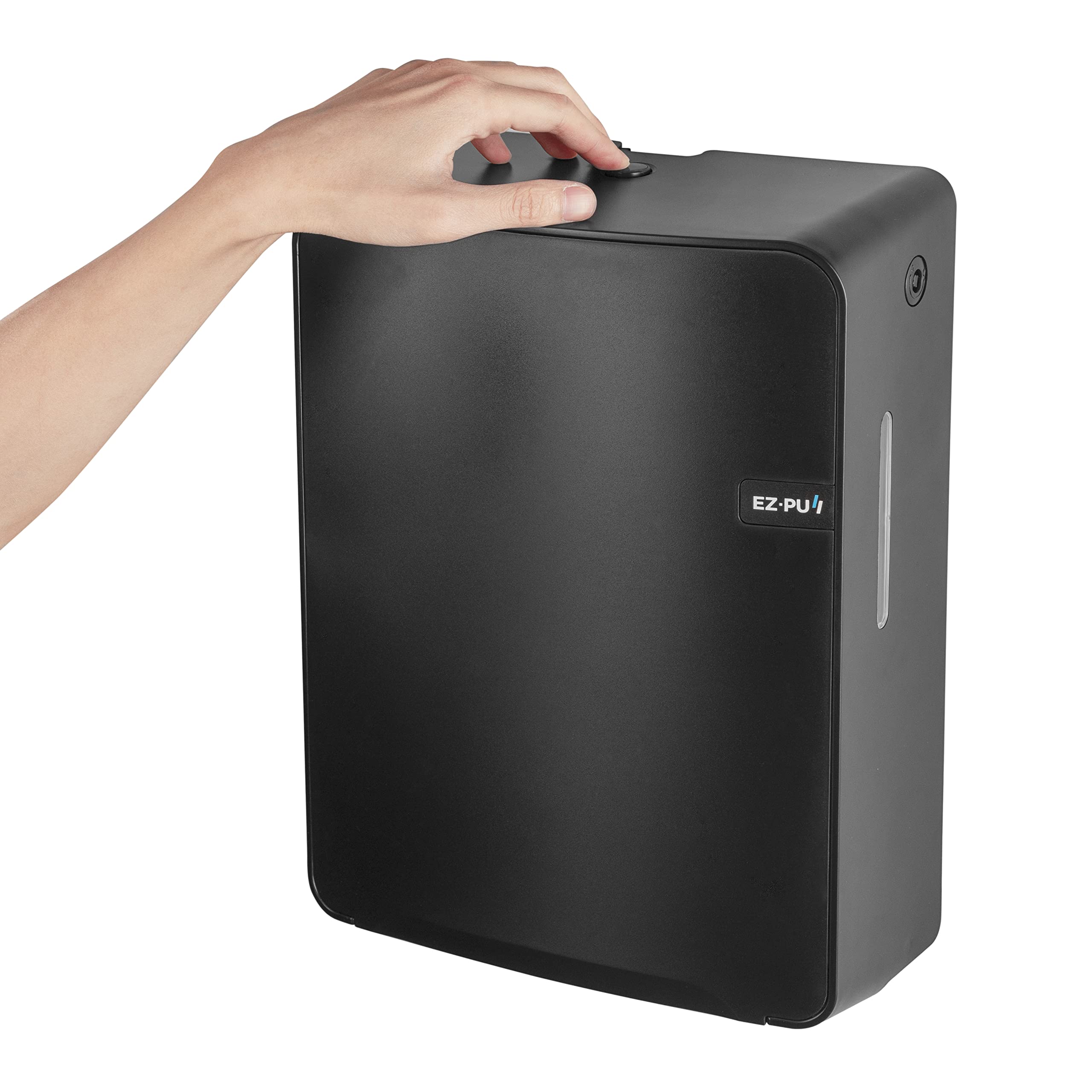 EZbrnd Wall Mount Multifold Paper Towel Dispenser - Black (3300B-EZ) for Kitchen, Bathroom, Office, RV & Airbnb | Space-Saving & Hygienic Solution for Homes & Commercial Spaces