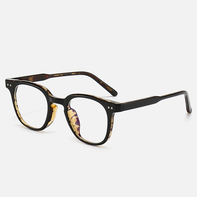 CCspace Unisex Full Rim Square TR90 Titanium Eyeglasses 55917 - Lightweight & Durable Glasses for Men & Women - Perfect for Work, Reading & Everyday Wear