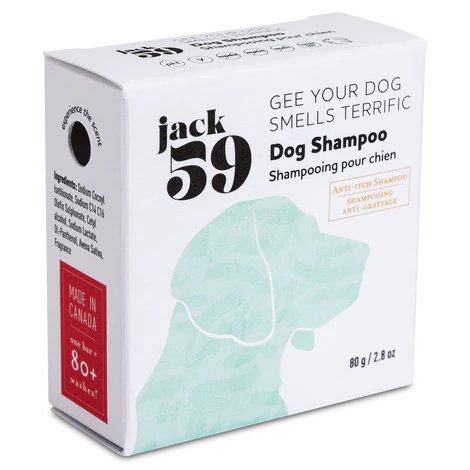 Jack59 Natural Shampoo Bars for Dogs - Organic, Hypoallergenic Dog Grooming Soap - Perfect for Bathing, Itchy Skin & Sensitive Coats - Ideal for Home Use & Travel