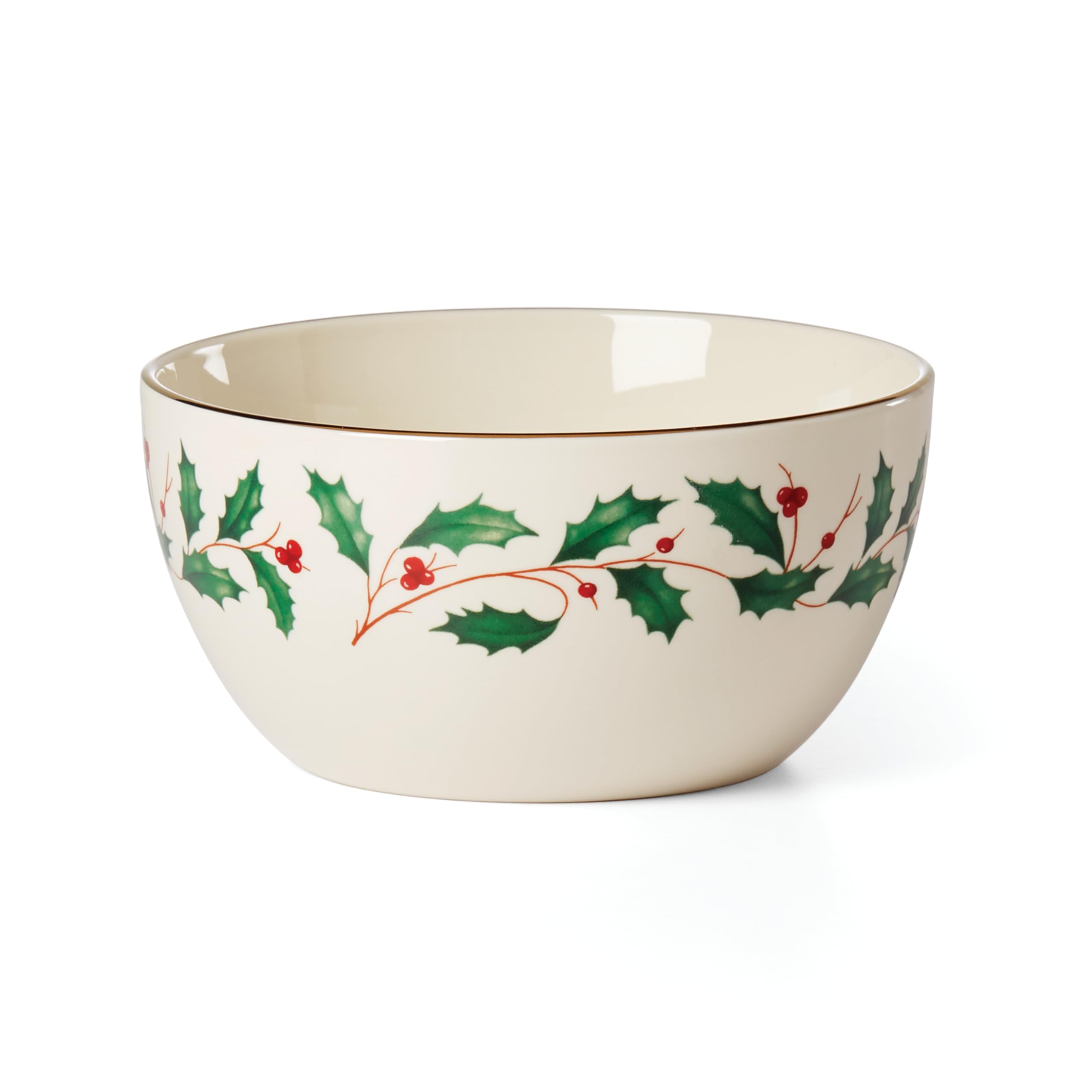 Lenox 893493 Holiday Small Bowl 14 oz - Christmas Hosting Serving Bowl for Holiday Parties, Dinnerware Set, Festive Table Decor - Perfect for Christmas Dinner, Thanksgiving, and Holiday Entertaining