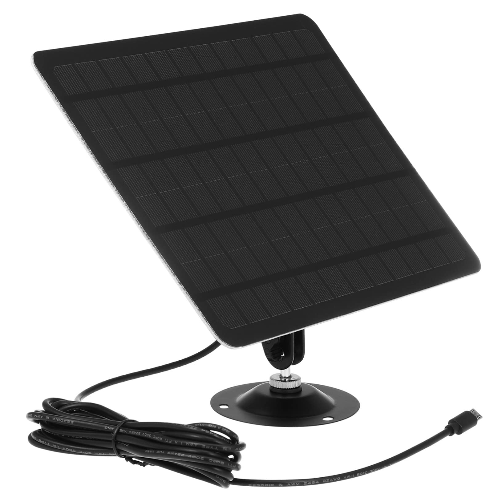 20W Monocrystalline Solar Panel - Portable Solar Charger for Outdoor Cameras, Security Devices & USB Power - Perfect for Camping, Hiking & Emergency Power Supply