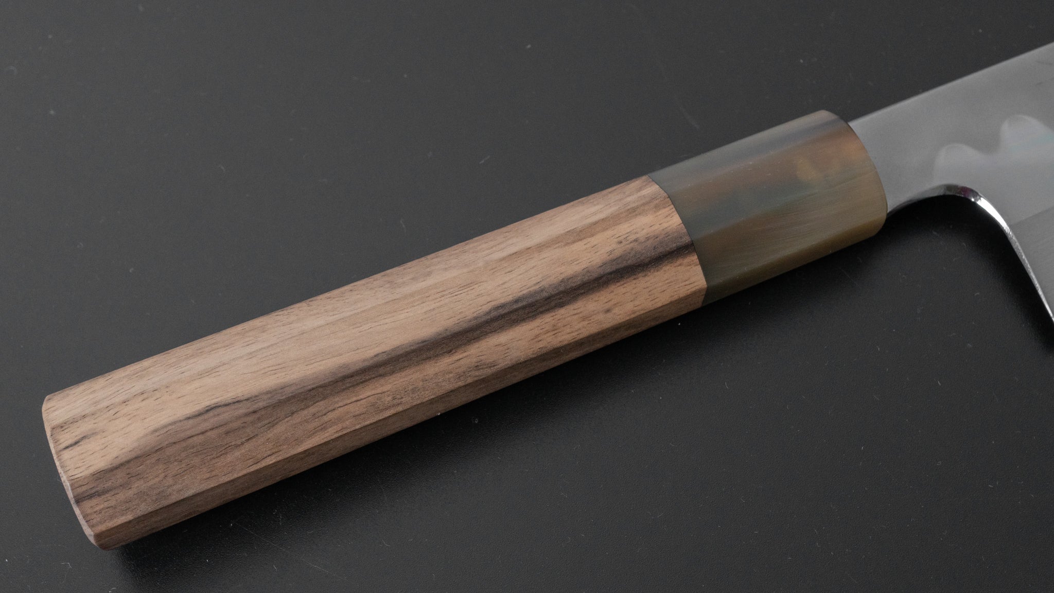 Hitohira Togashi Kyuzo White #1 Hakumon Mizu Honyaki Gyuto 240mm Japanese Chef Knife with Kurokaki Persimmon Handle (#022) - Premium Saya Included - Perfect for Sushi, Sashimi & Meat Cutting