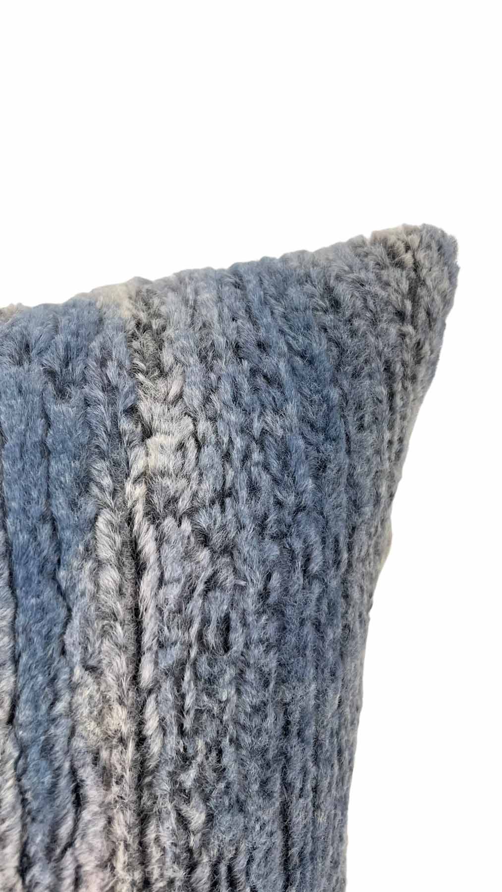 Roger Rabbit Stripe Faux Fur Throw Pillow 17x17 - Soft Decorative Cushion for Sofa, Bed & Home Decor - Cozy Accent Pillow for Living Room, Nursery or Gift