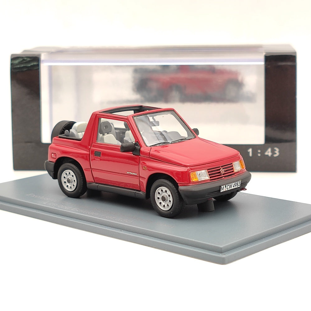 1/43 NEO SCALE MODELS Suzuki Vitara 1.6 JLX Convertible Red Resin Die-Cast Car - Limited Edition Collectible for Display & Model Car Enthusiasts