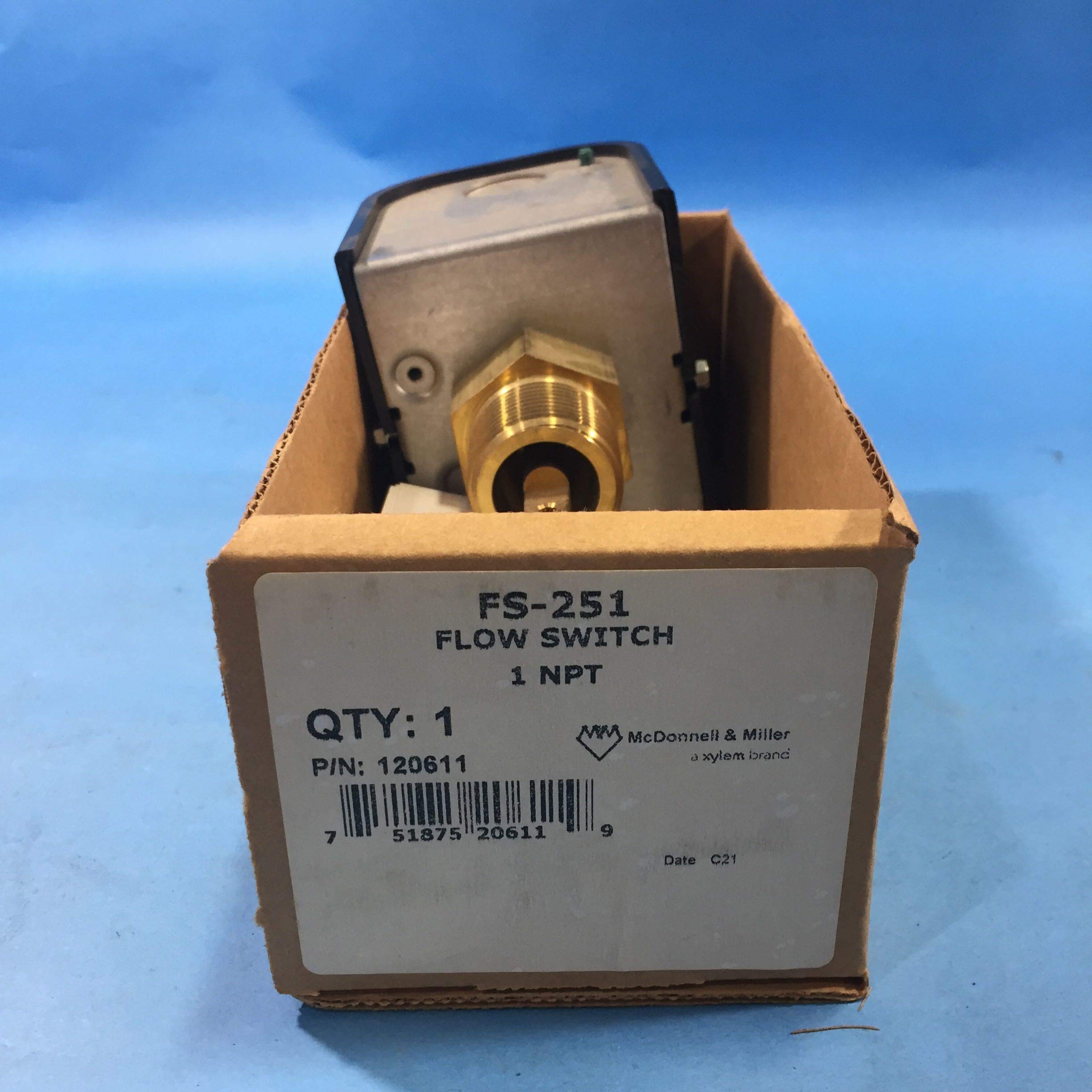 General Purpose Flow Switch, NEMA1 Rated - Water Flow Sensor for HVAC, Plumbing & Industrial Applications | Reliable Liquid Monitoring Solution