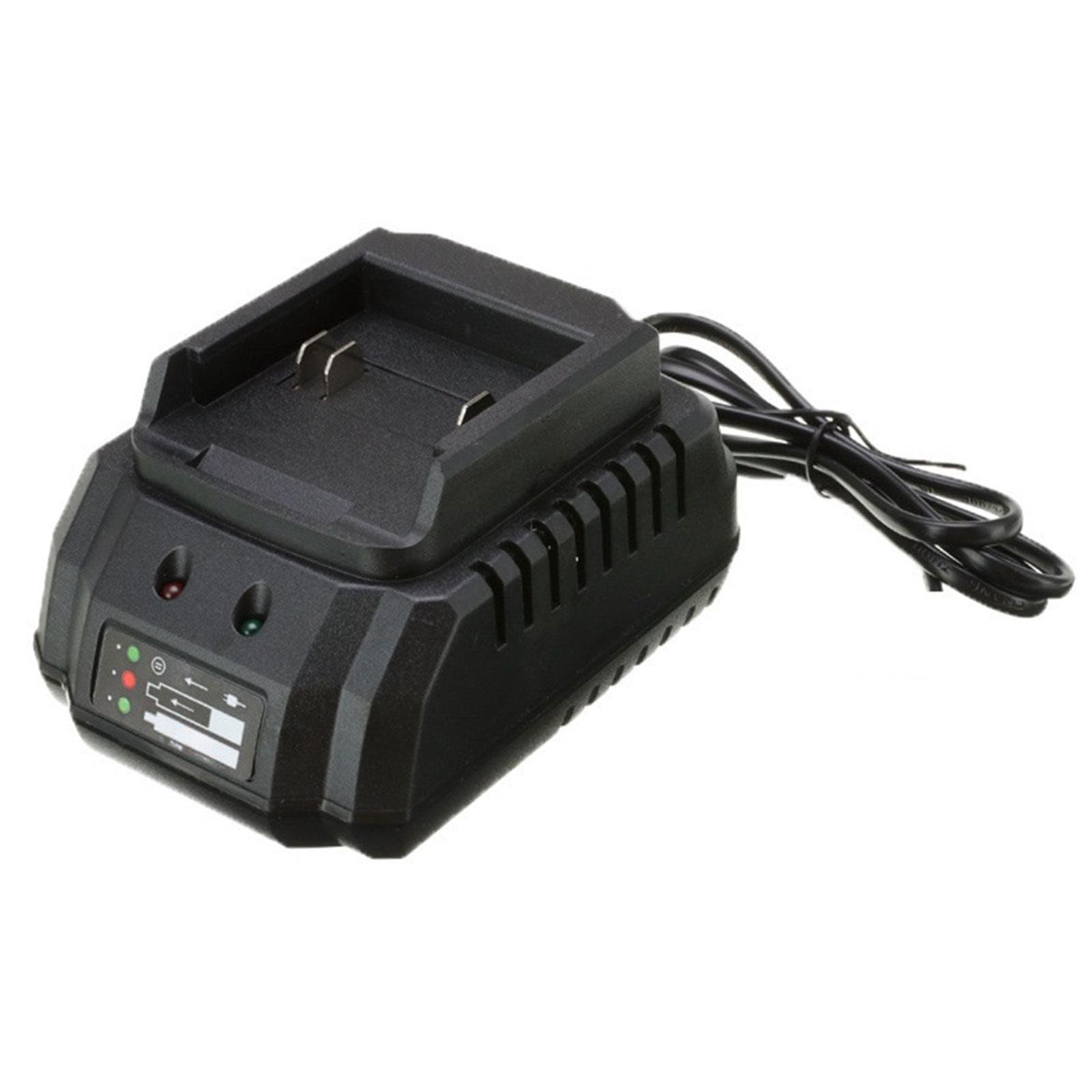 2024 Fast Wall Charger for Lithium Battery Power Tools - US & EU Plug (Black) - Perfect for DIY Projects & Professional Worksites