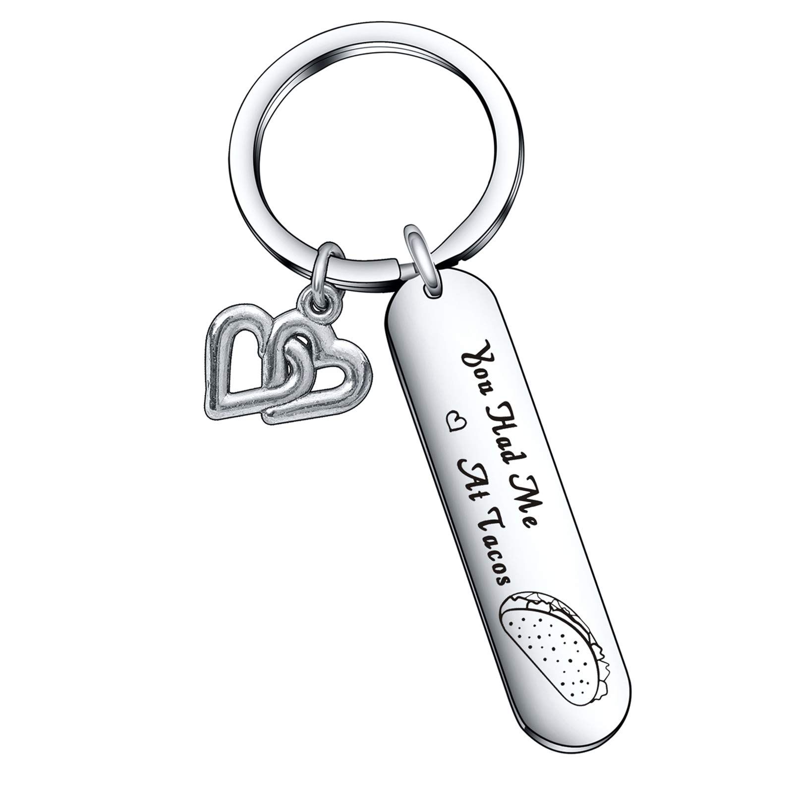 De&ai Taco Addict Jewelry - Mexican Food Lover Gift for Best Friend & Girlfriend - Taco Enthusiast Keychain for Women - Perfect Taco-Themed Accessory for Birthdays, Cinco de Mayo & Foodie Gifts