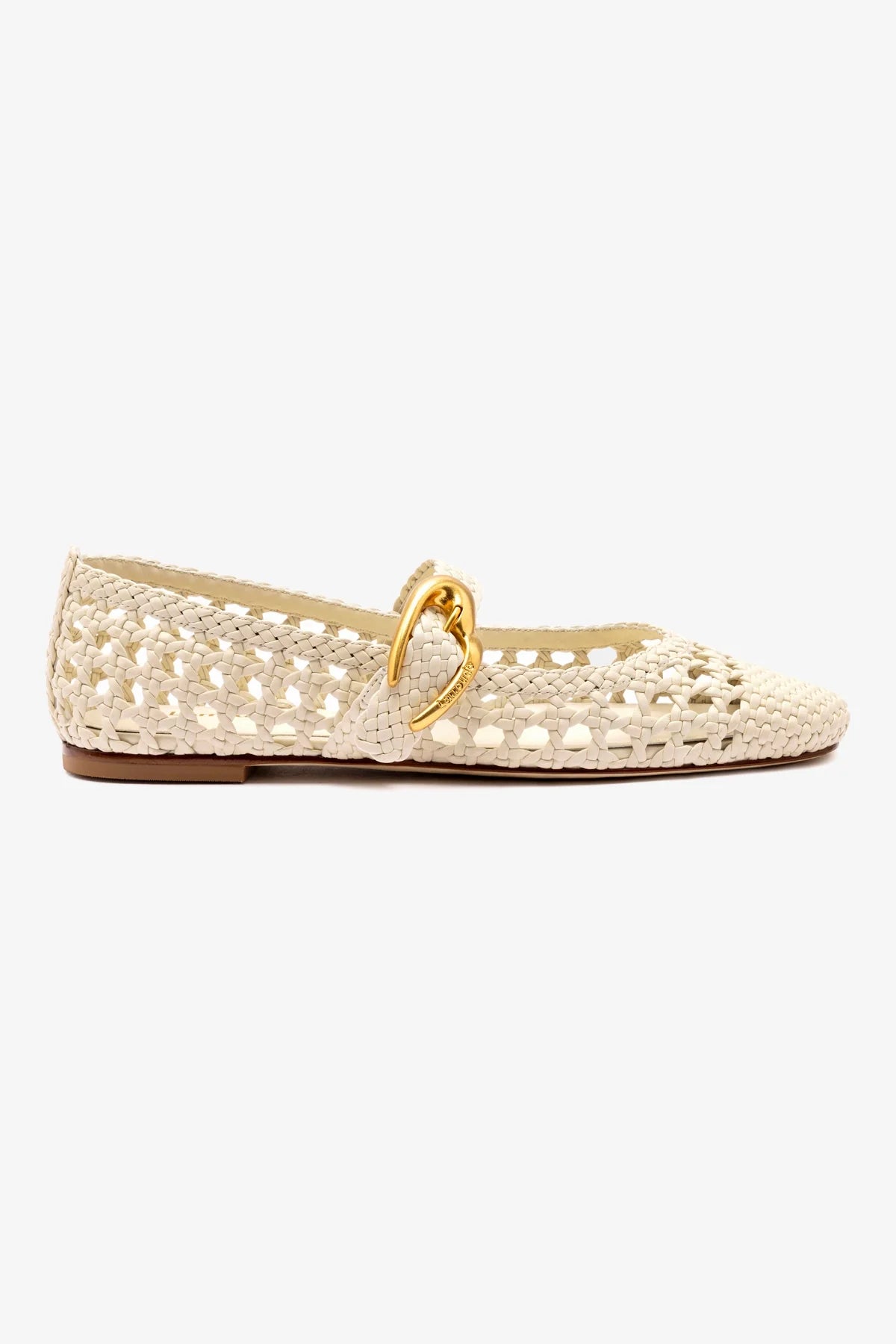 Verona Macrame Ballet Flat Shoes for Women - Ivory Leather Comfortable Slip-On Loafers | Perfect for Casual Wear, Office, and Travel