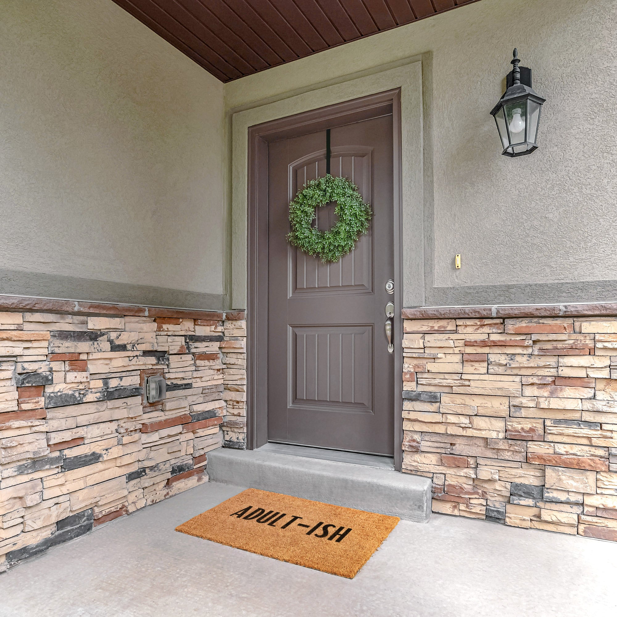 Funny Welcome Doormat - Heavy Duty Coir Entry Mat for Adults | Non-Slip Outdoor Rug for Front Door, Porch & Home Entrance