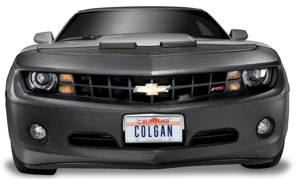 Colgan Custom Fit Original Front End Mask for Select Mercedes-Benz Models - Carbon Fiber (Black) | Car Protection for Road Trips & Daily Commute