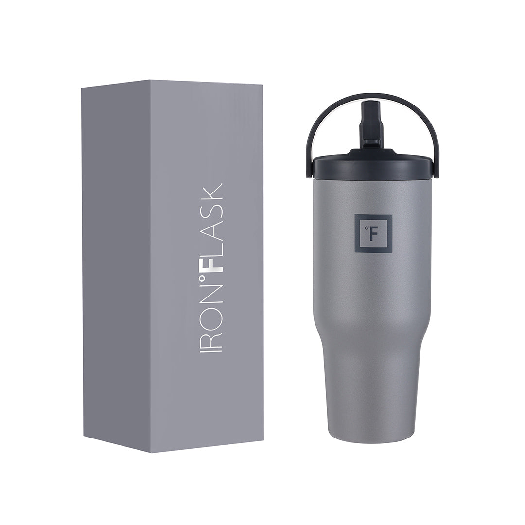 30 Oz Sidekick Insulated Stainless Steel Water Bottle with Straw Lid - Leakproof & Sweatproof - Keep Drinks Cold 24Hrs/Hot 12Hrs - Perfect for Gym, Hiking, Travel & Office Use