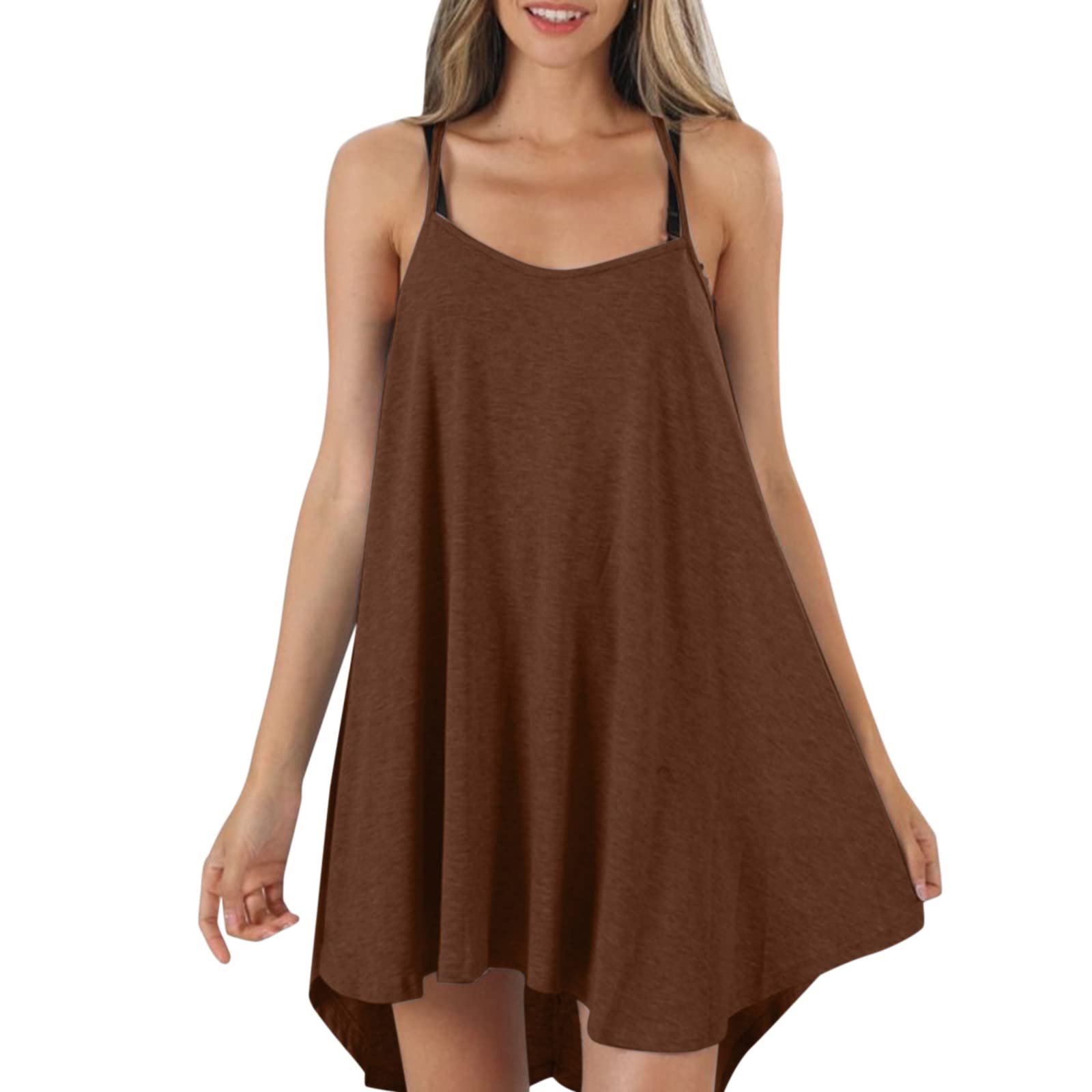Women's Summer Sleeveless Pleated Blouse - Casual Loose Tank Top & Bodysuit Shirt for Women | Perfect for Beach Outings, Date Nights & Summer Vacations