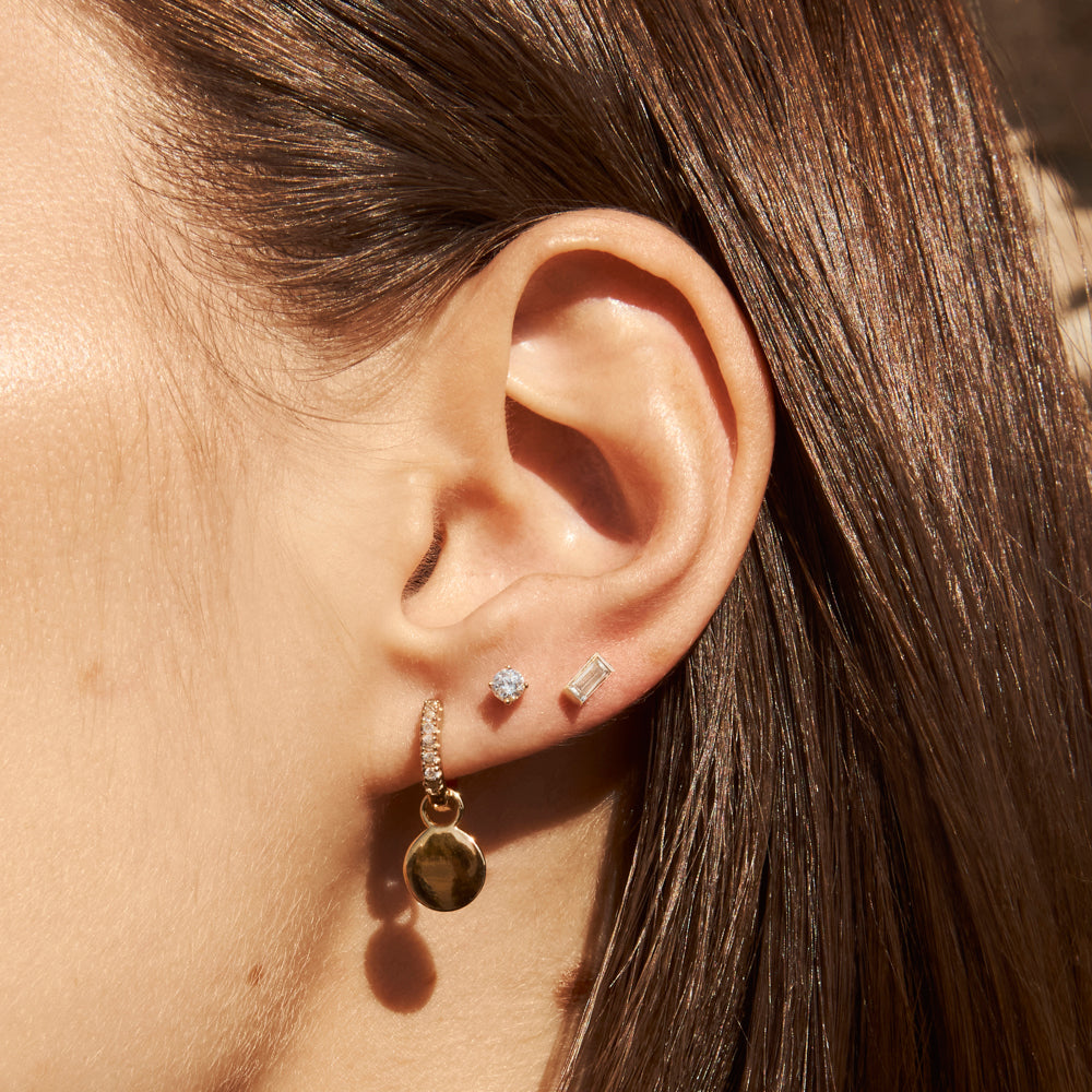 10K Gold Lab-Grown Diamond Round Stud Earrings for Women | Hypoallergenic, Durable & Elegant Jewelry for Everyday Wear, Parties & Gifts