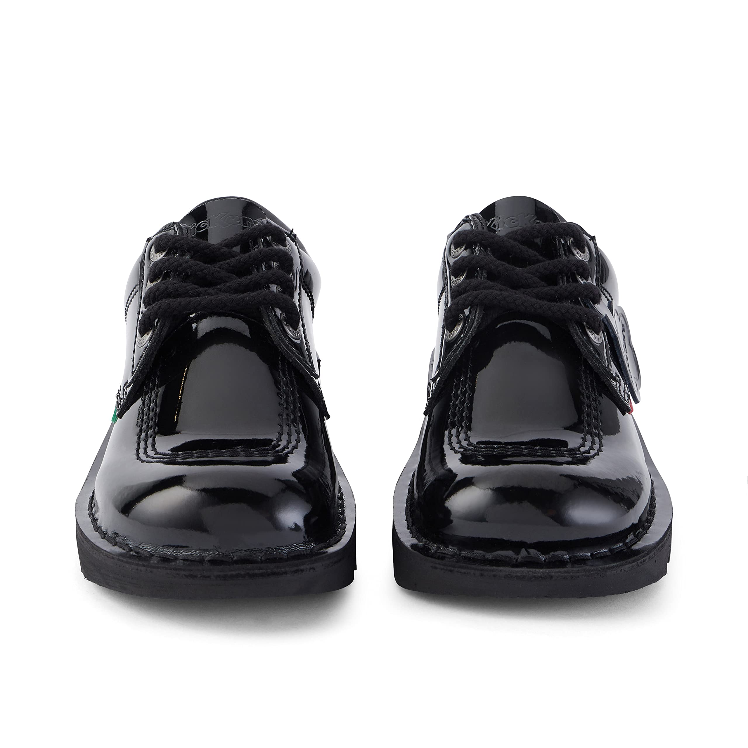 Kickers Girls Kick Lo Core School Shoes - Black Size 7 | Comfortable & Durable for School, Play & Everyday Wear