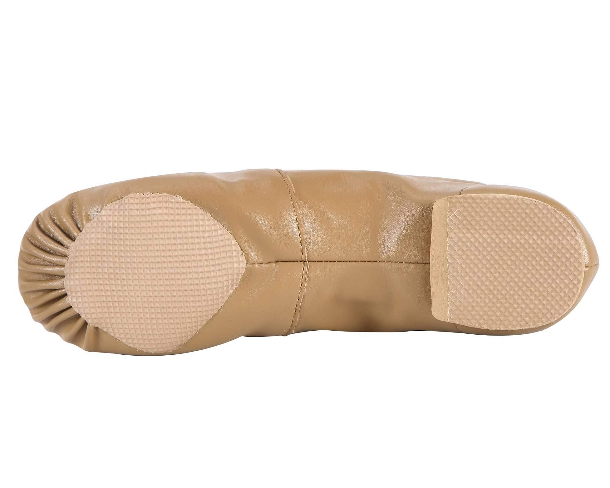 Dynadans PU Leather Jazz Dance Shoes Slip-On with Side Elastics for Girls & Boys - Toddler/Little Kid/Big Kid Sizes - Perfect for Ballet, Jazz, Dance Class & Performance