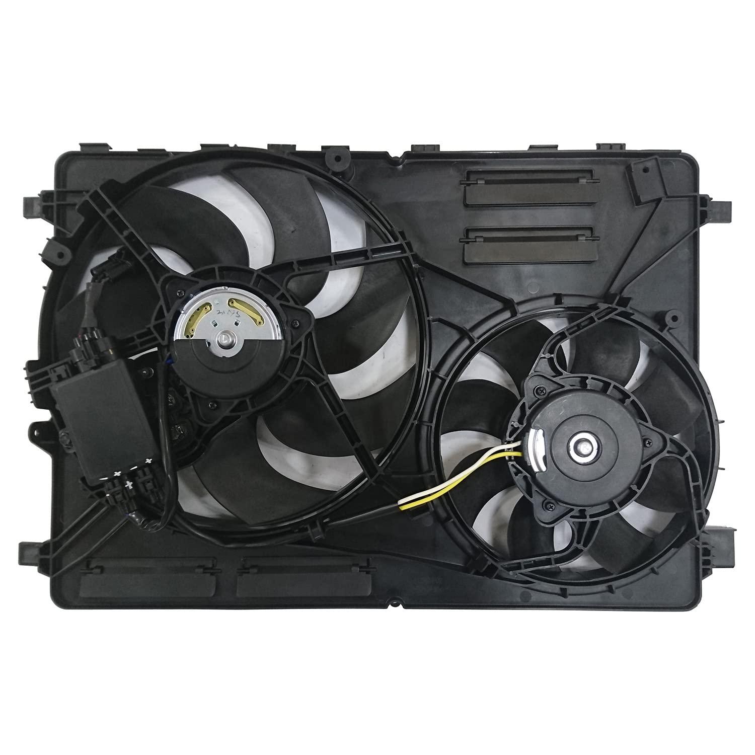 TYC 623840 Cooling Fan Assembly Replacement for 2010-2017 Volvo XC60 - High Performance Radiator Cooling Fan for Engine Temperature Control | Perfect for Summer Driving & Heavy Traffic Conditions