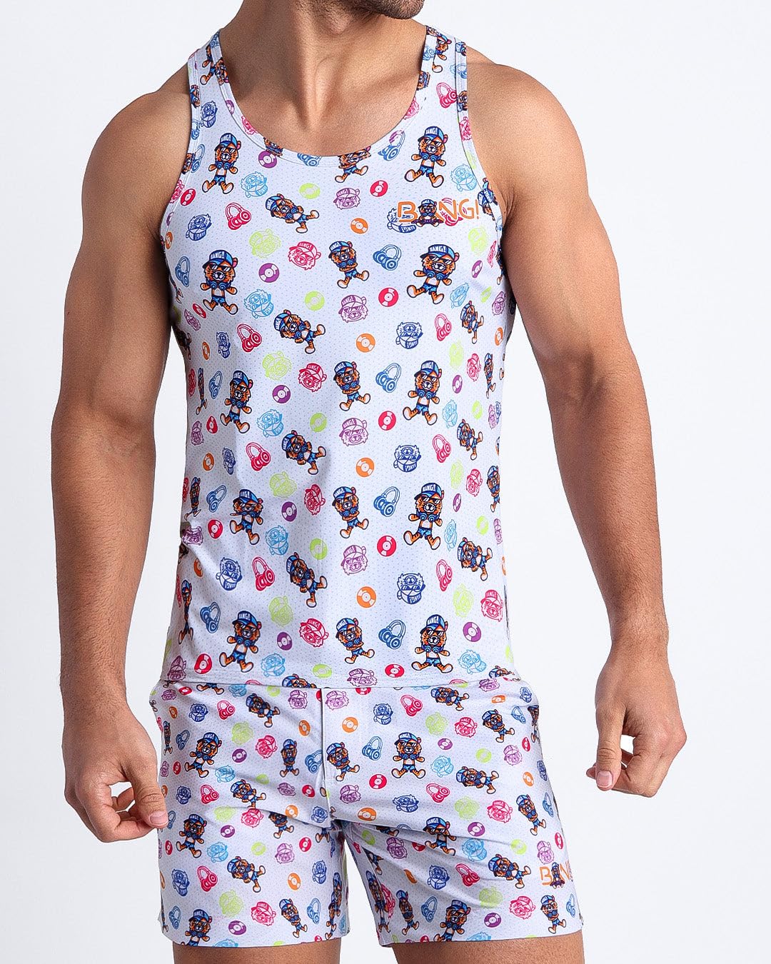 Bang Men's Muscle Tank Top - Sleeveless Workout Shirt for Gym, Fitness & Bodybuilding - Breathable Athletic Wear for Training, Running & Nightclubs