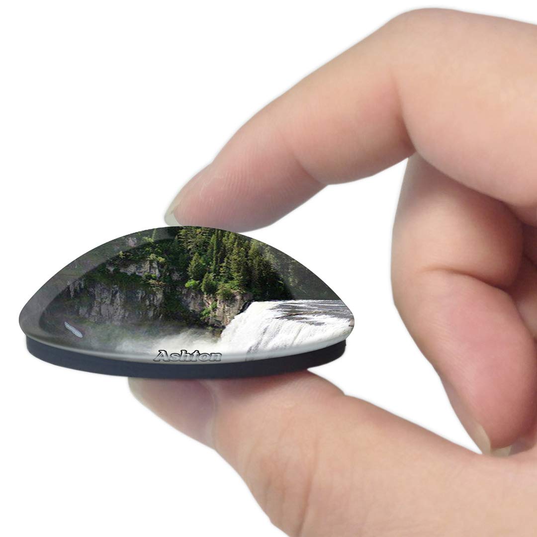 3D Fridge Magnet - Ashton Mesa Falls Idaho USA Souvenir - Crystal Glass Whiteboard Refrigerator Magnet for Home, Office & Travel Decor