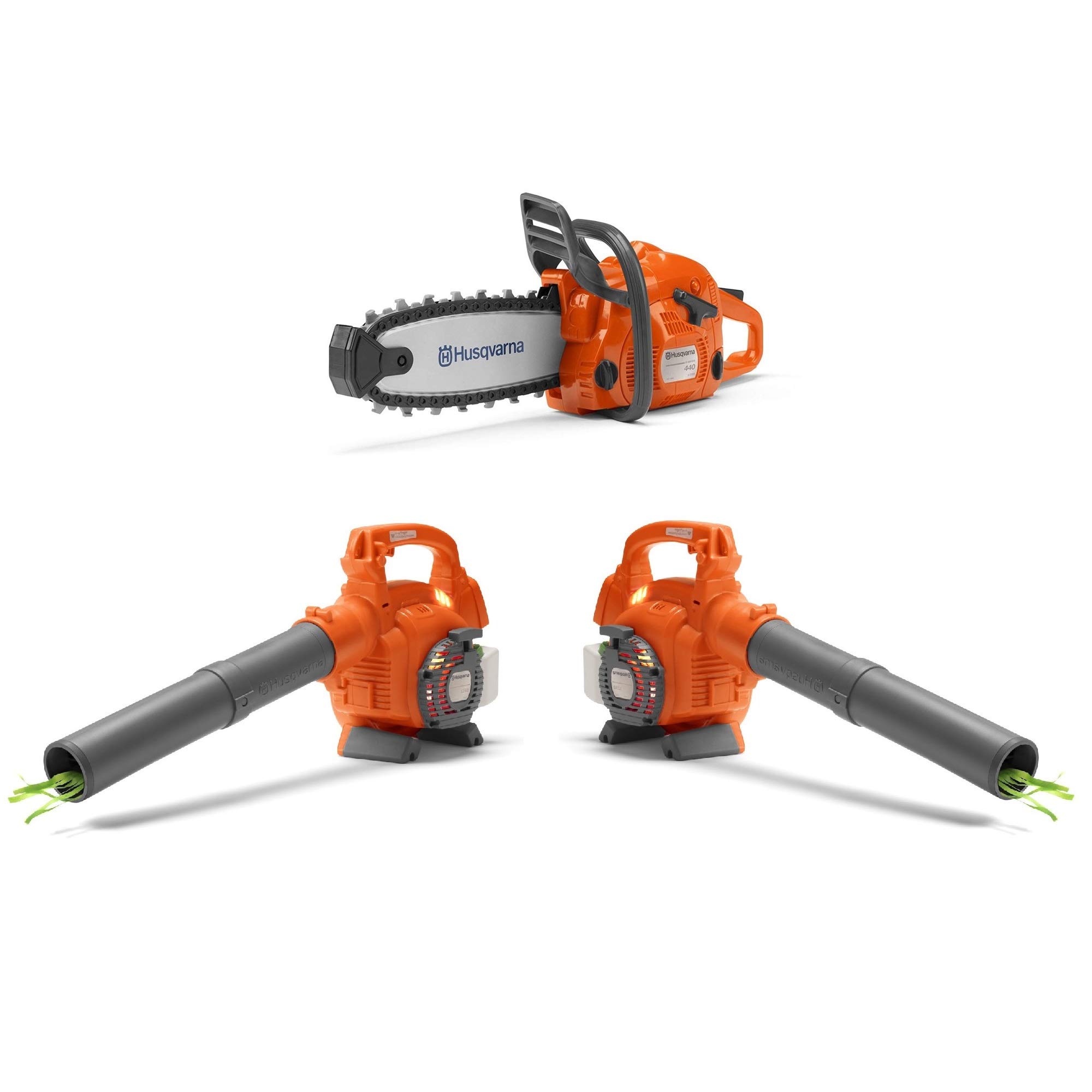 Husqvarna 40V Cordless Chainsaw and Leaf Blower Combo Kit - 2-in-1 Battery-Powered Garden Tool Set for Tree Trimming, Yard Cleanup, and Outdoor Landscaping