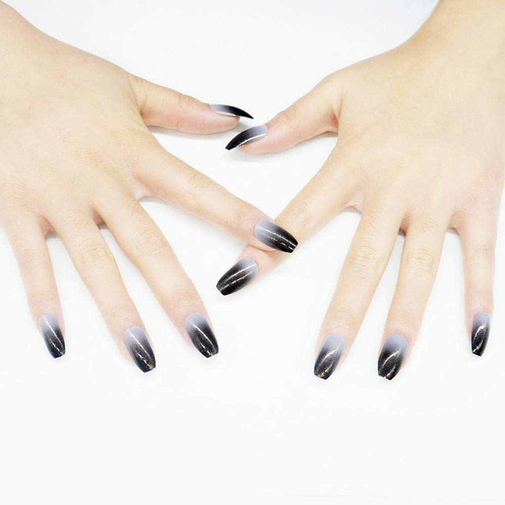 YIMART 500pcs Coffin Fake Nails - Ballerina Acrylic Nail Tips Full Cover Artificial False Nails for Salon & Home Manicure - Natural Coffin Shape for Party, Wedding & Special Occasions