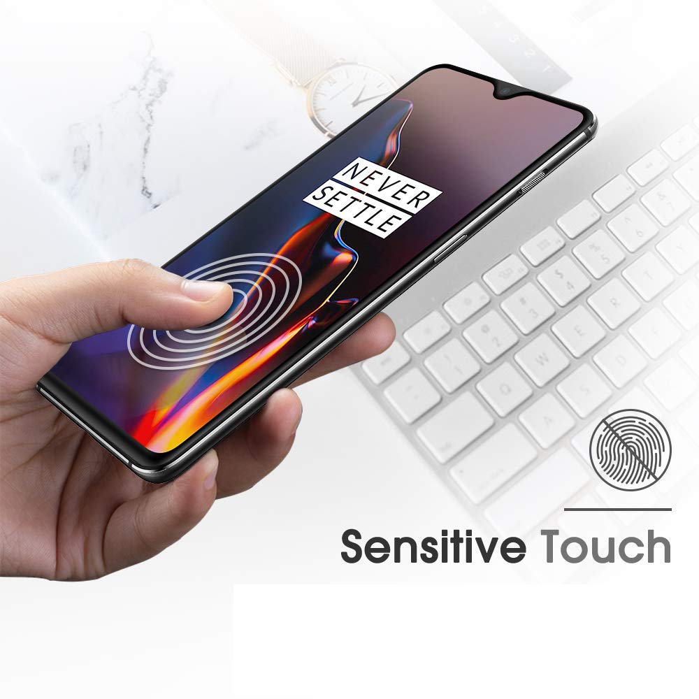 2 Pack OnePlus 7 Tempered Glass Screen Protector - 9H Hardness, HD Clear, Anti-Scratch, Bubble-Free with Microfiber Cleaning Cloth - Perfect for Work, Travel & Everyday Protection
