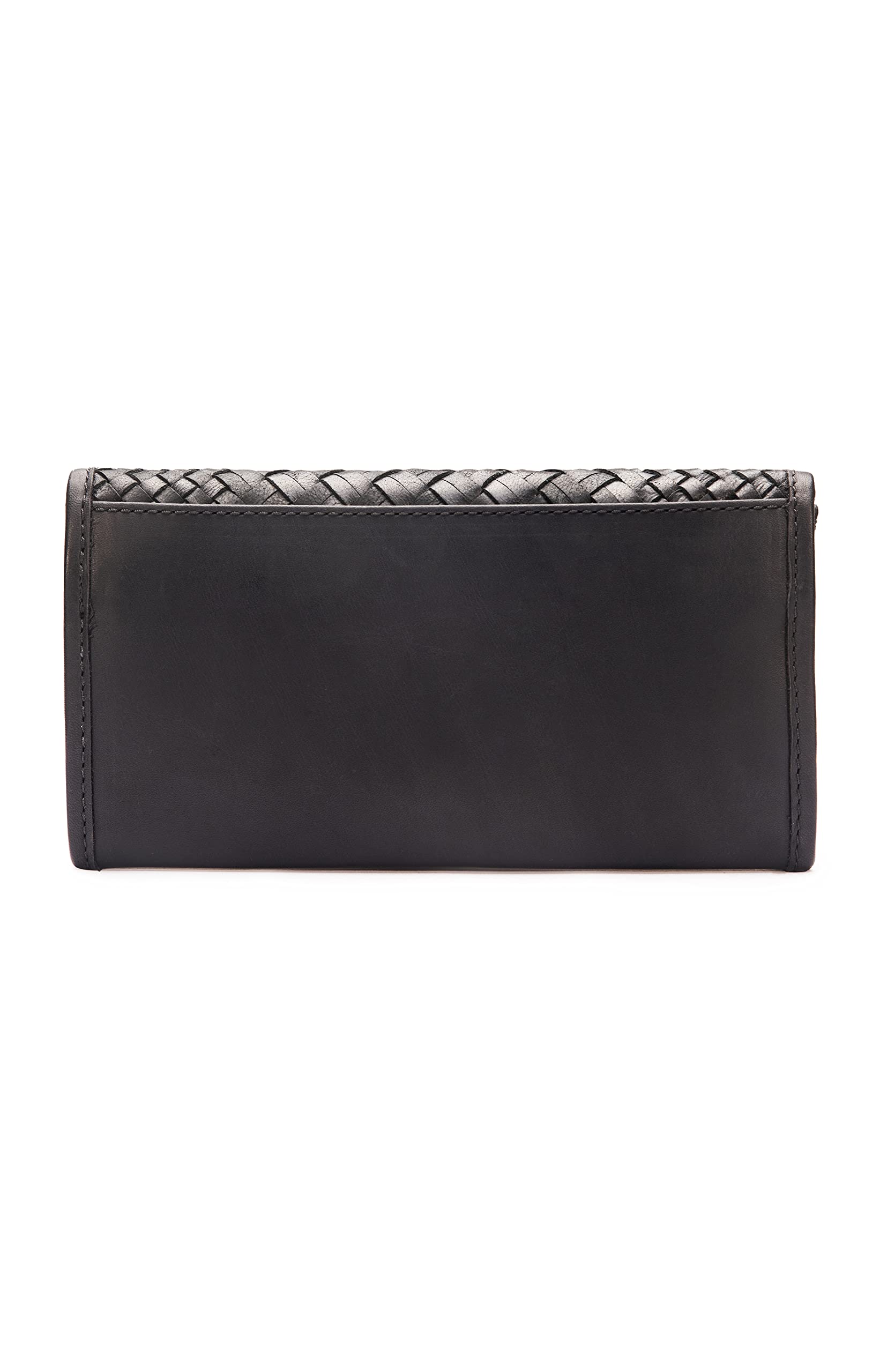 Frye Women's Melissa Basket Woven Leather Wallet - Stylish Crossbody Clutch for Everyday Use, Travel & Shopping
