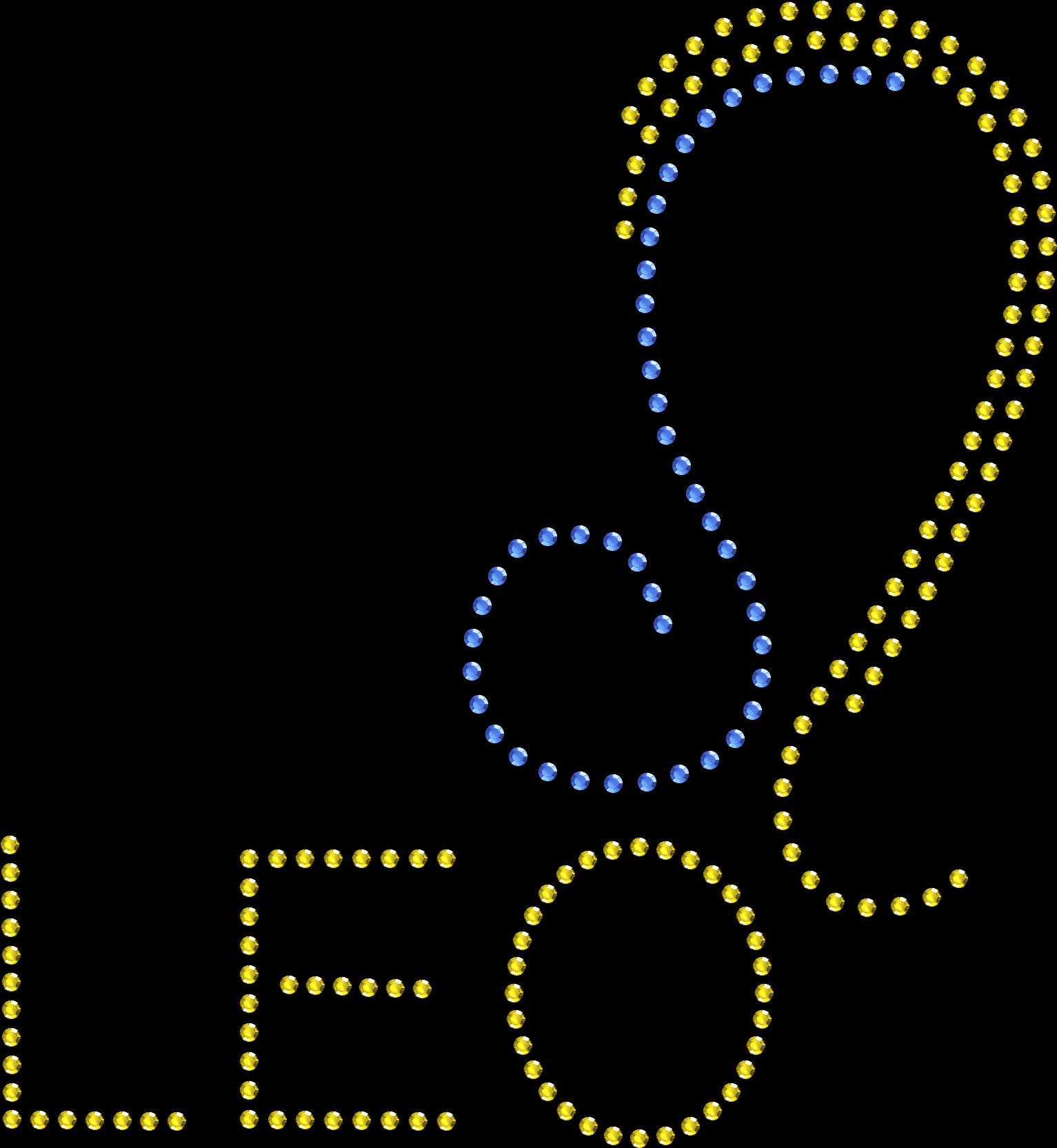 DIY Rhinestone Iron-On Transfer - Sparkle Bling Zodiac Leo Design for T-Shirts, Jackets & Hats | Perfect for Parties, Gifts & Custom Apparel