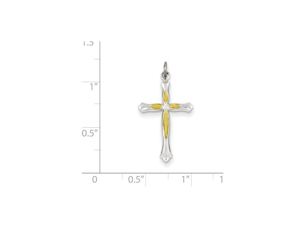 Sterling Silver Cross Pendant Necklace with Chain - Religious Jewelry for Women & Men - Perfect for Gifts, Baptism, First Communion & Everyday Wear