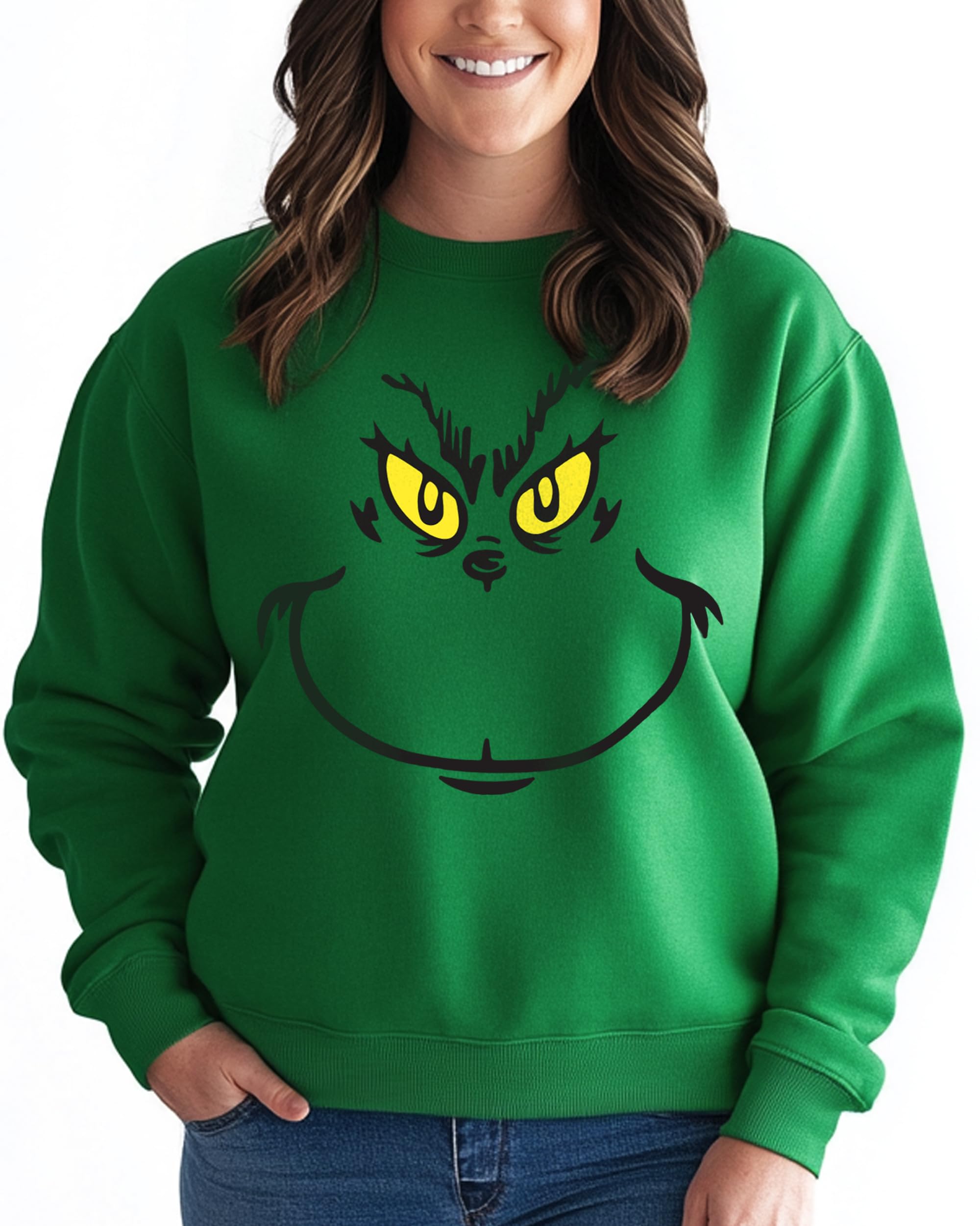 Cozy Holiday Vacation Sweatshirt for Adults - Soft Cotton Blend Pullover, Long Sleeve Crewneck Graphic Hoodie (Green) | Perfect for Christmas Gifts, Winter Travel & Casual Outfits