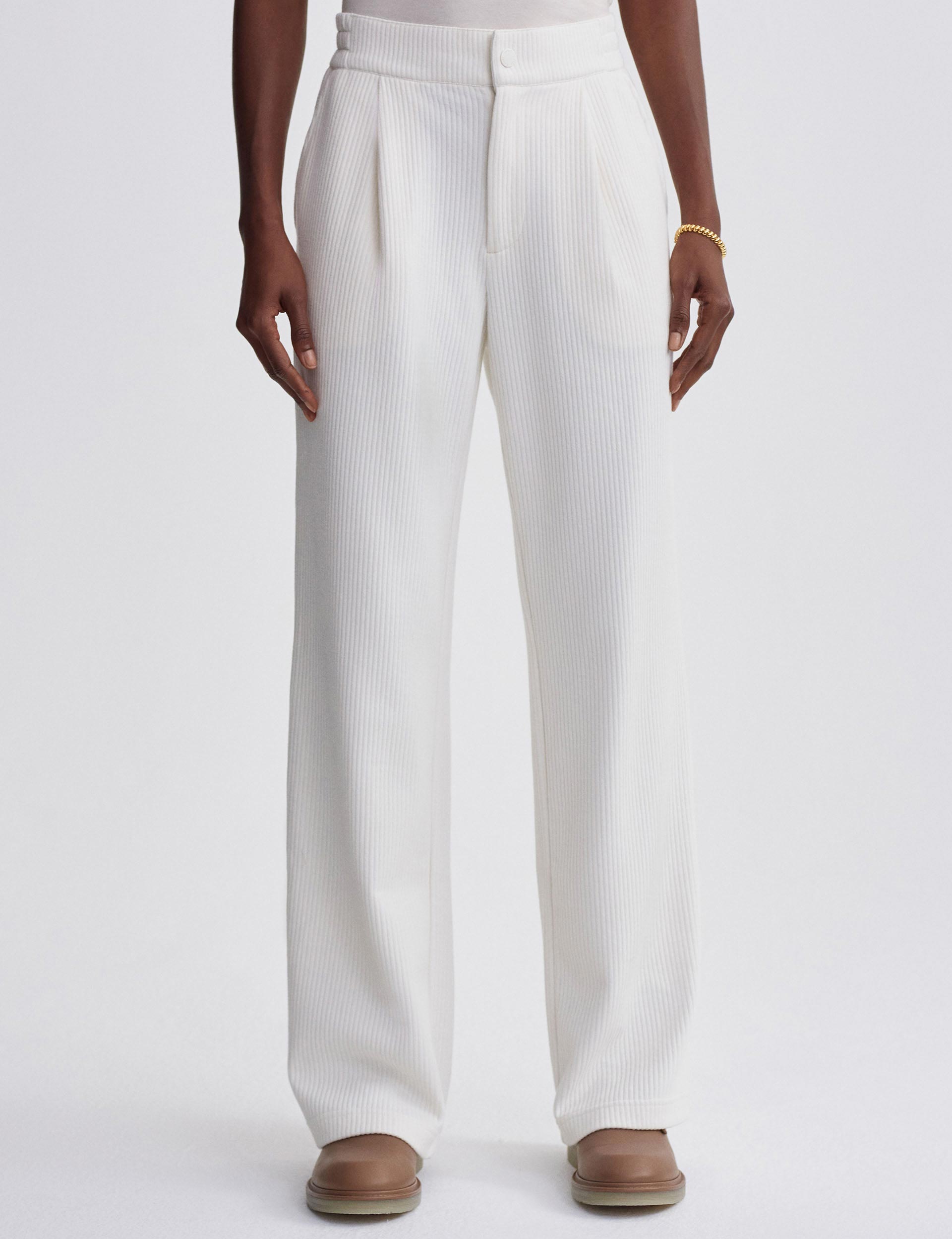 Aberdeen Straight Leg Women's Pants - Size 31.5 Inch Inseam - Classic Egret Color - Office Wear & Business Casual Outfits
