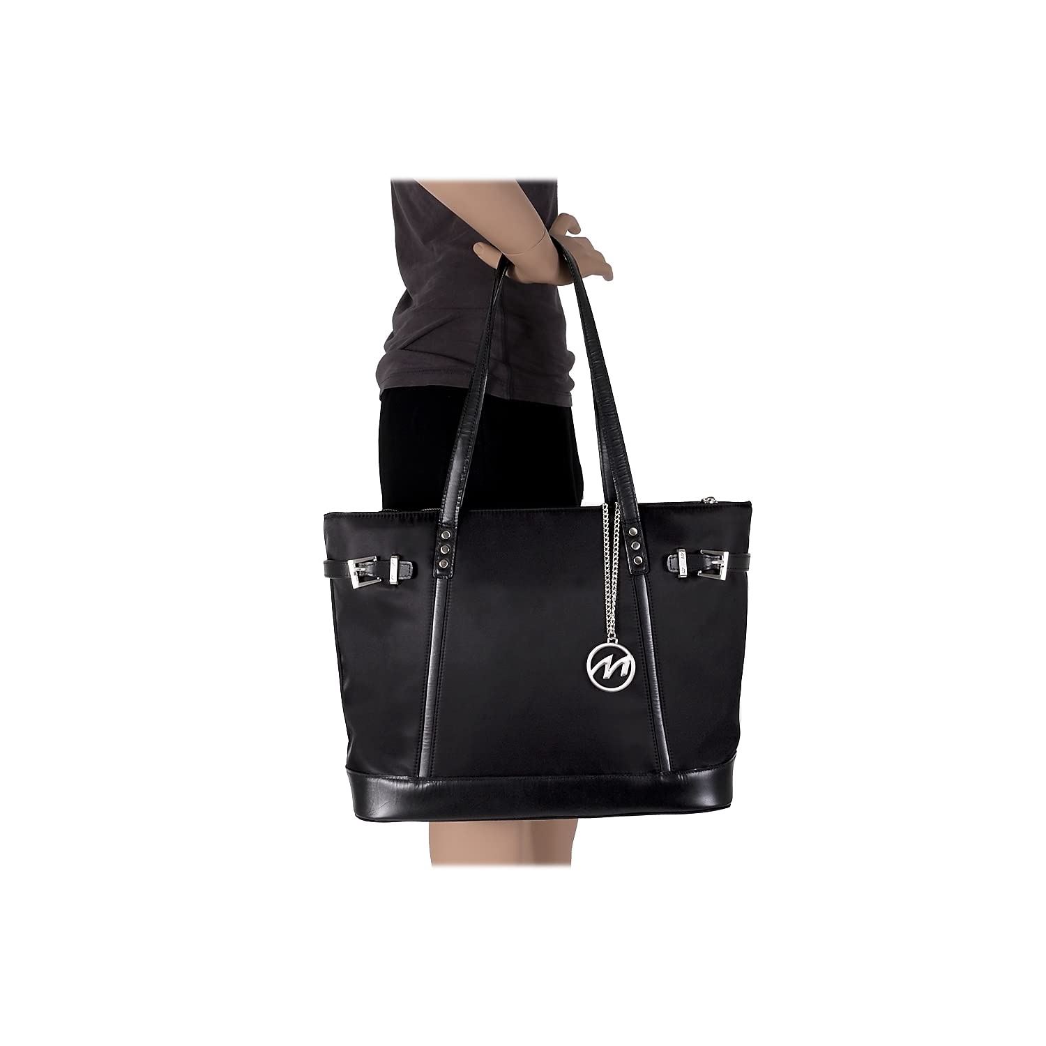 McKlein 17565 Black Nylon Women's Tote Bag - Stylish & Durable Handbag for Work, Travel & Everyday Use