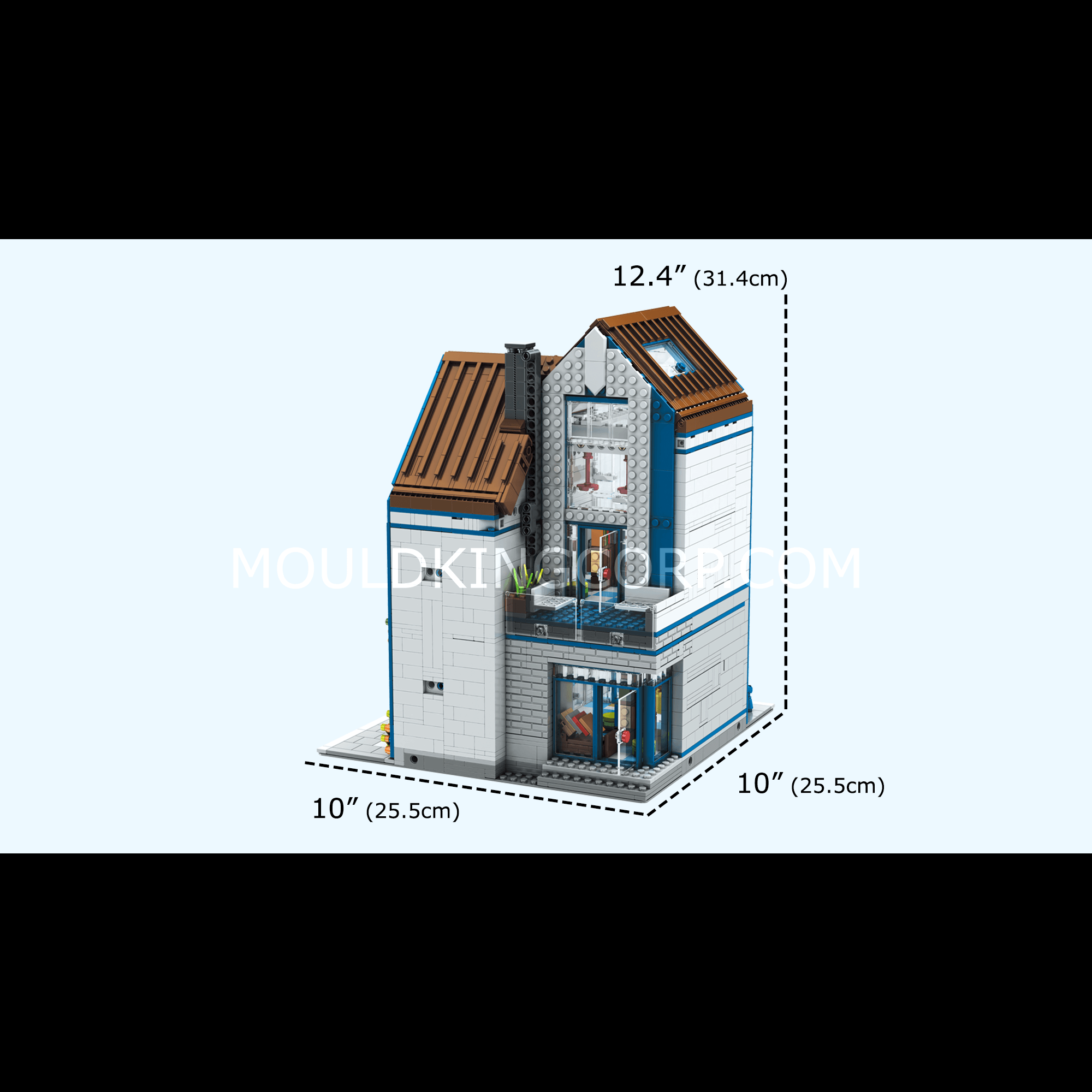 Mould King 16022 Modern Library Building Set - 2,788 Piece DIY Model Kit for Adults & Teens | Perfect for Home Decor, Office Display & Gift Giving