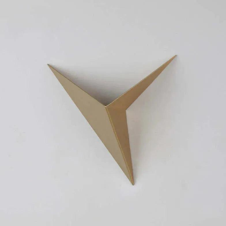 Modern Triangle Embedded Wall Lamp - Upward Illumination LED Light Fixture for Bedroom, Living Room & Hallway Decor