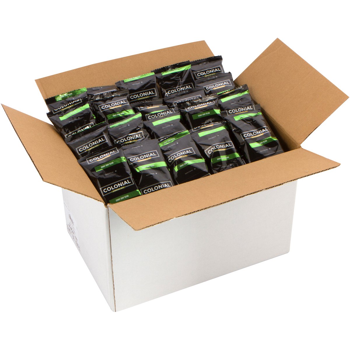 Donut Shop Blend Medium Roast Pre-Ground Coffee Packets - 2.5 oz Bags (Pack of 100) - Perfect for Offices, Cafes & Home Brewing