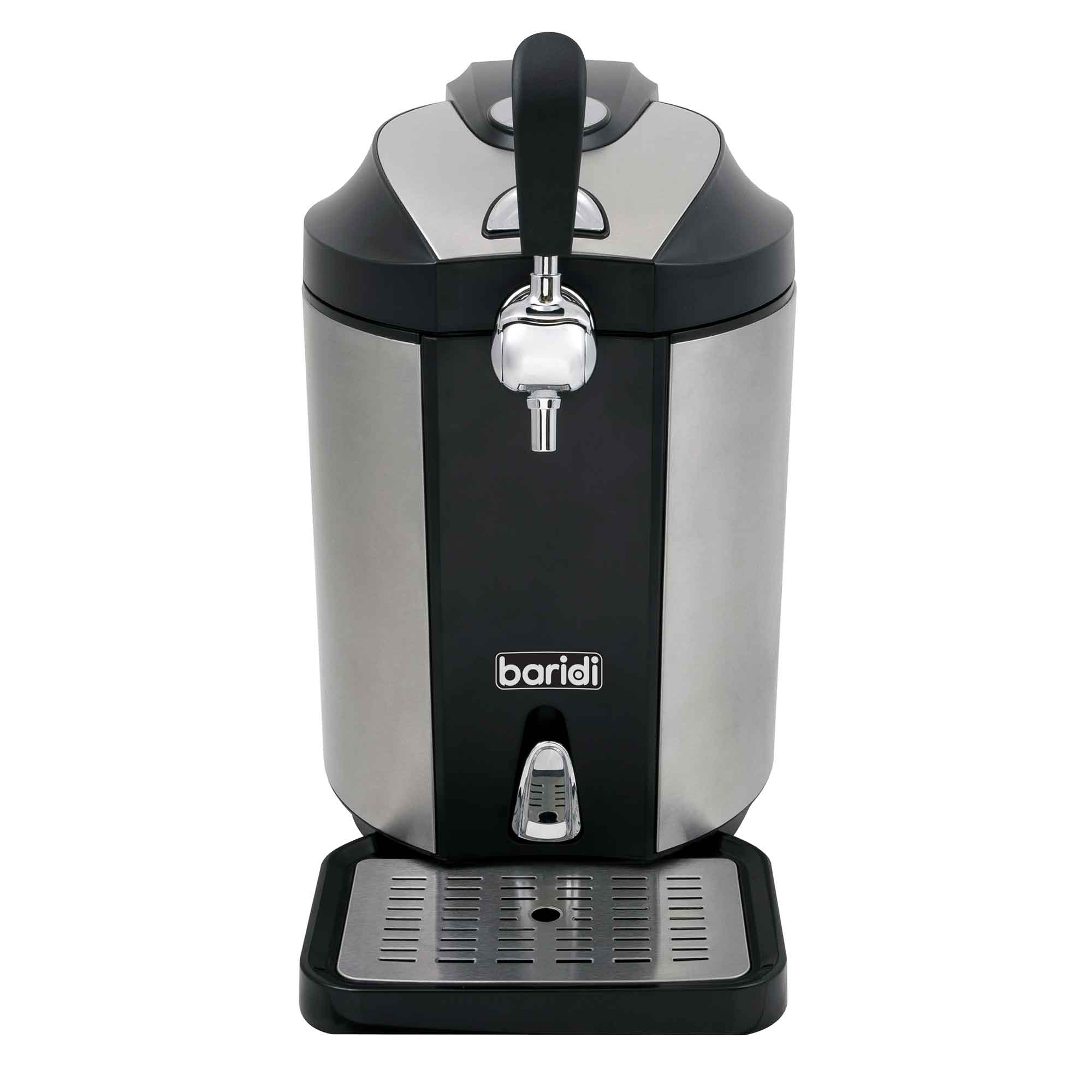 Baridi 5L Beer Keg Dispenser Tap with Built-in Cooling System - Portable Draft Beer Dispenser for Home Parties, Camping & Outdoor Events