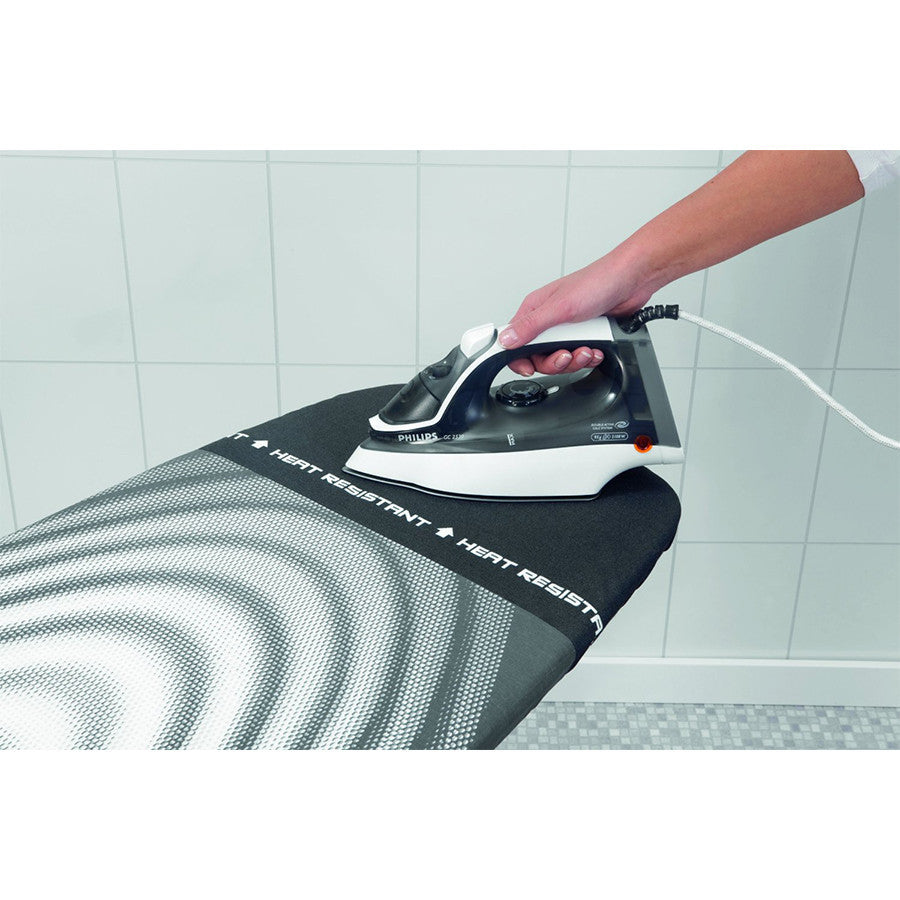 D Titan Folding Ironing Board - Adjustable Height & Stable Steam Iron Stand for Home & Travel - Perfect for Clothes, Linens & Fabrics