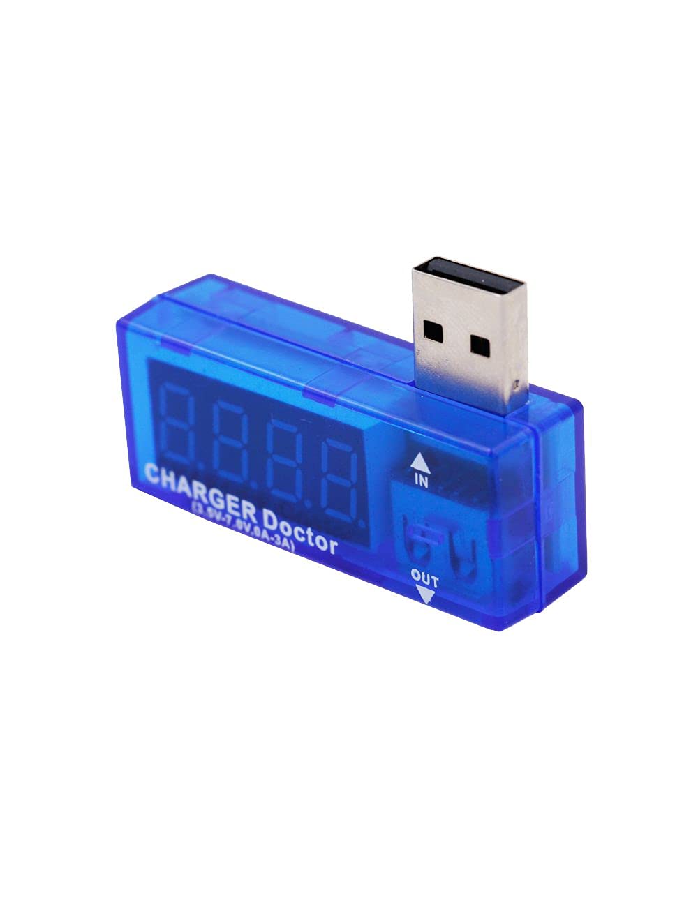 Pro3D USB Charger Doctor - Inline Current & Voltage Meter Tester for Smartphones, Tablets & Power Banks | Monitor Charging Speed & Battery Health