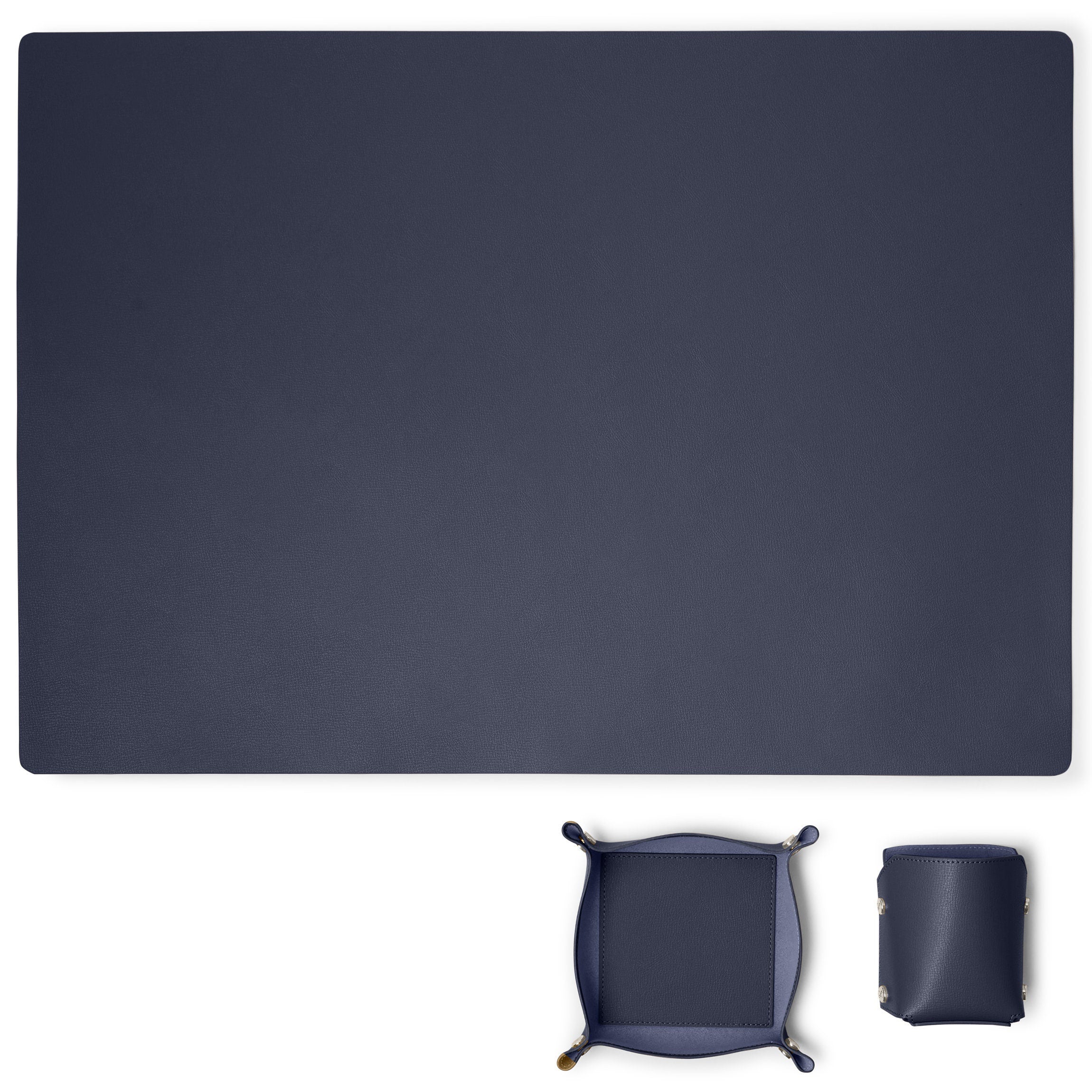 Modern Desk Set Midnight Blue - Stylish Office Organizer with Pen Holder, Notepad & Phone Stand - Perfect for Home Office, Study & Workspace Organization