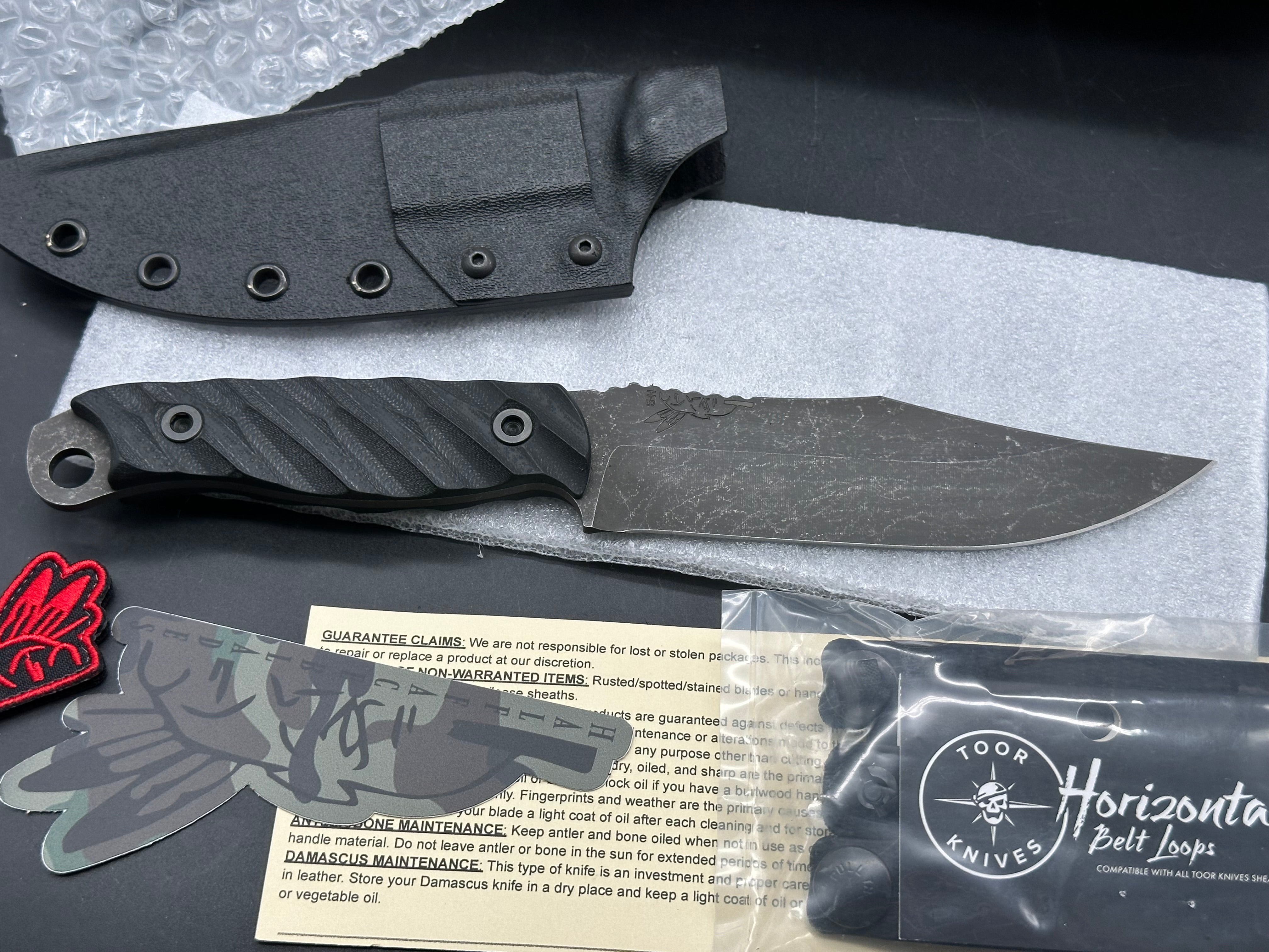 Half Face Blades Crow Scout - Premium Tactical Survival Knife for Outdoor Camping, Hunting & Bushcraft | Durable Full Tang Fixed Blade with Sheath | Perfect for Wilderness Adventures & Emergency Preparedness