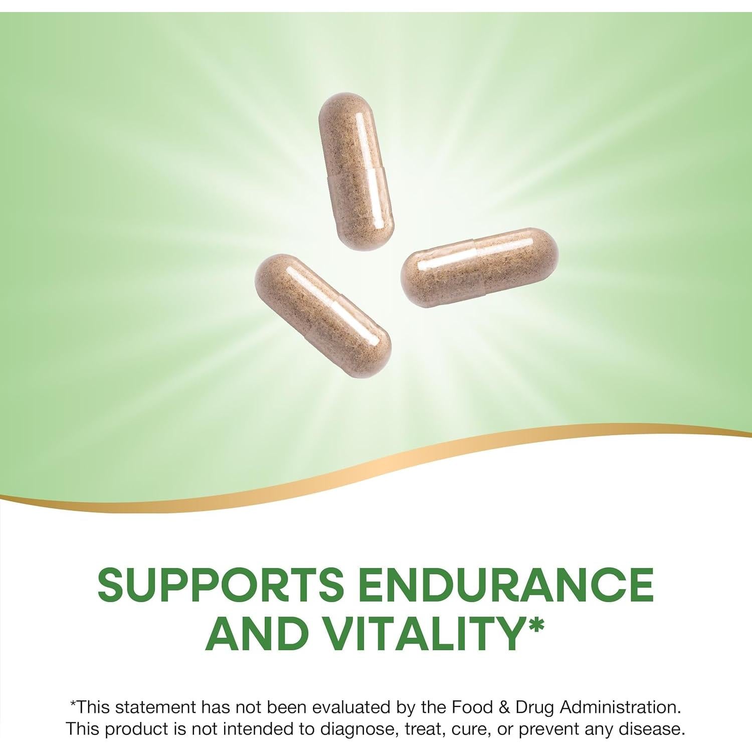 Nature's Way Siberian Eleuthero Root Supplement - 1000mg Organic Eleuthero Extract for Energy, Stress Relief & Immune Support - Natural Adaptogen for Focus, Stamina & Wellness - Perfect for Athletes, Students & Busy Professionals