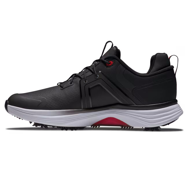 FootJoy Men's HyperFlex Golf Shoes - Lightweight & Waterproof Spiked Golf Shoes for Men - Black (55472) | Perfect for Walking the Course & Enhancing Performance on Wet Grass